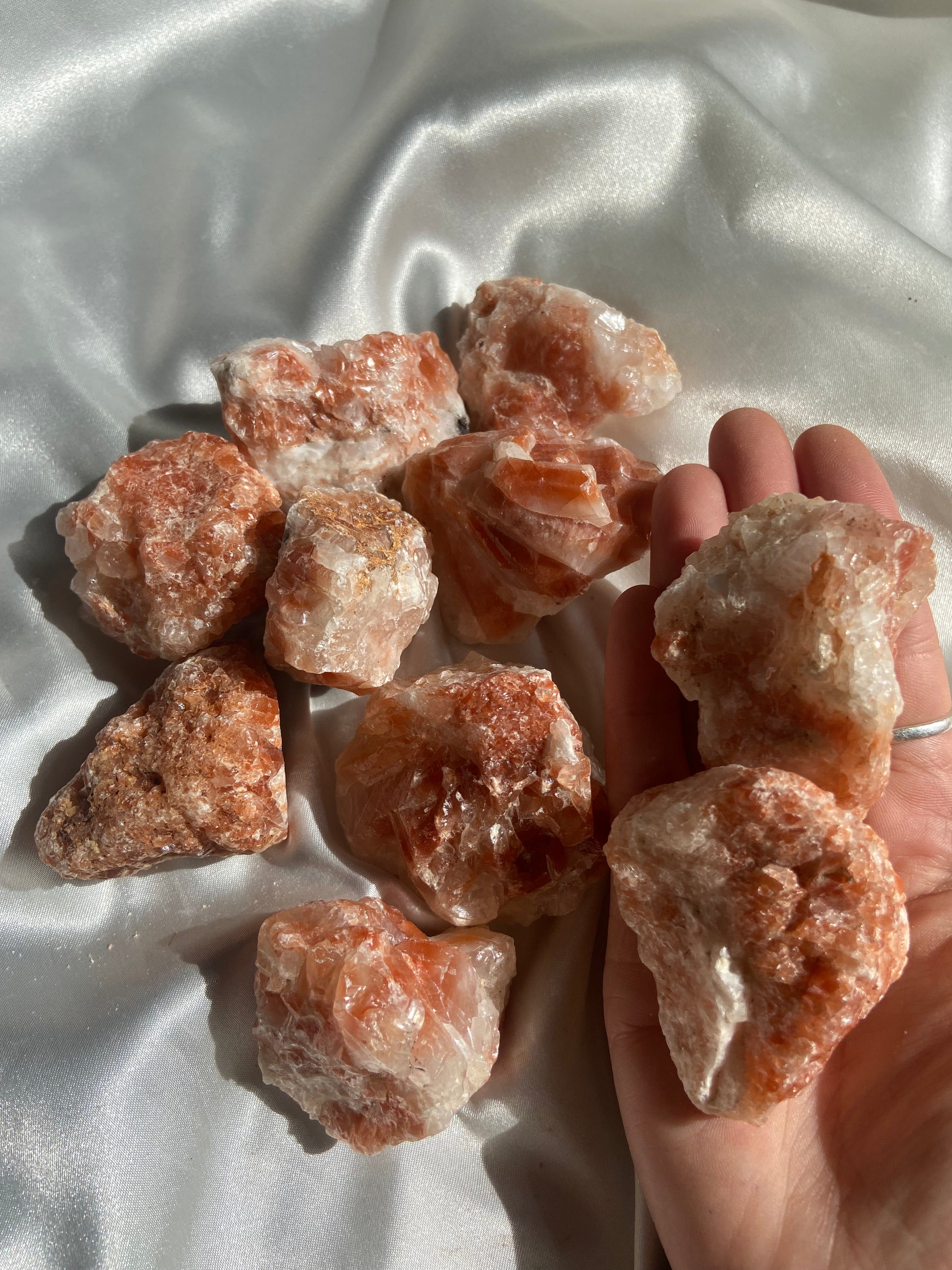 Raw Red Calcite