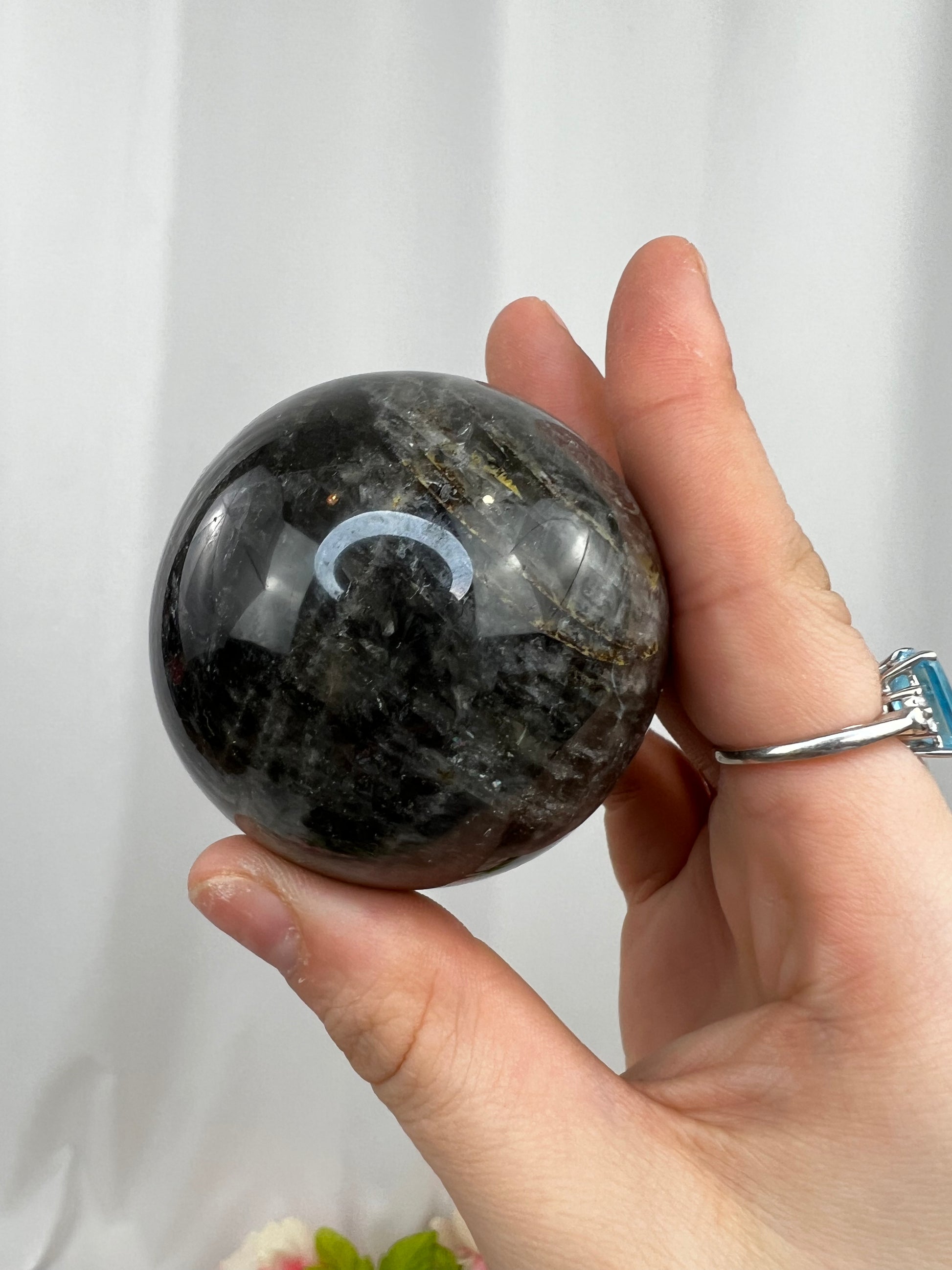 Black Moonstone Sphere