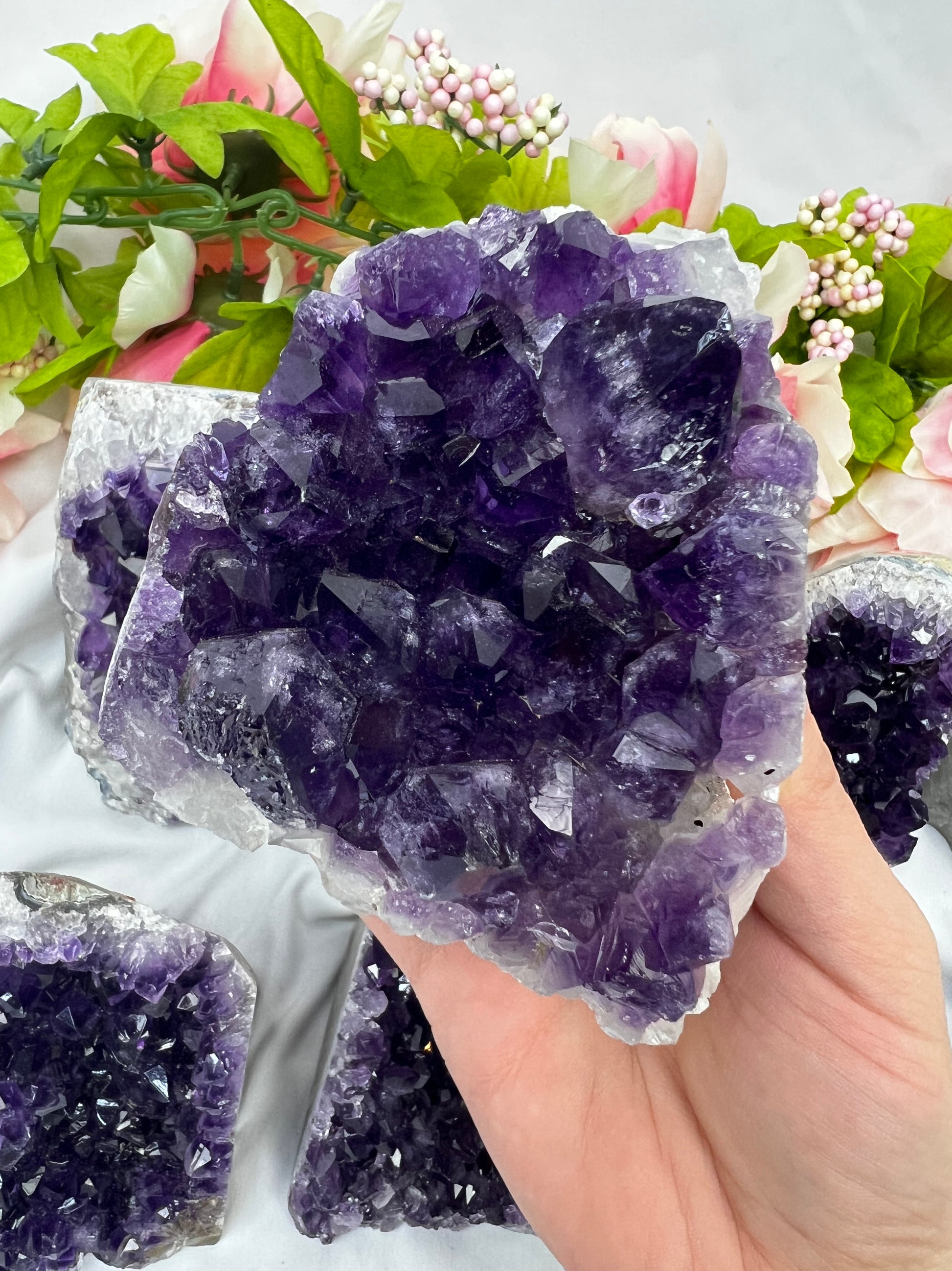 Dark Purple Amethyst Cut Bases