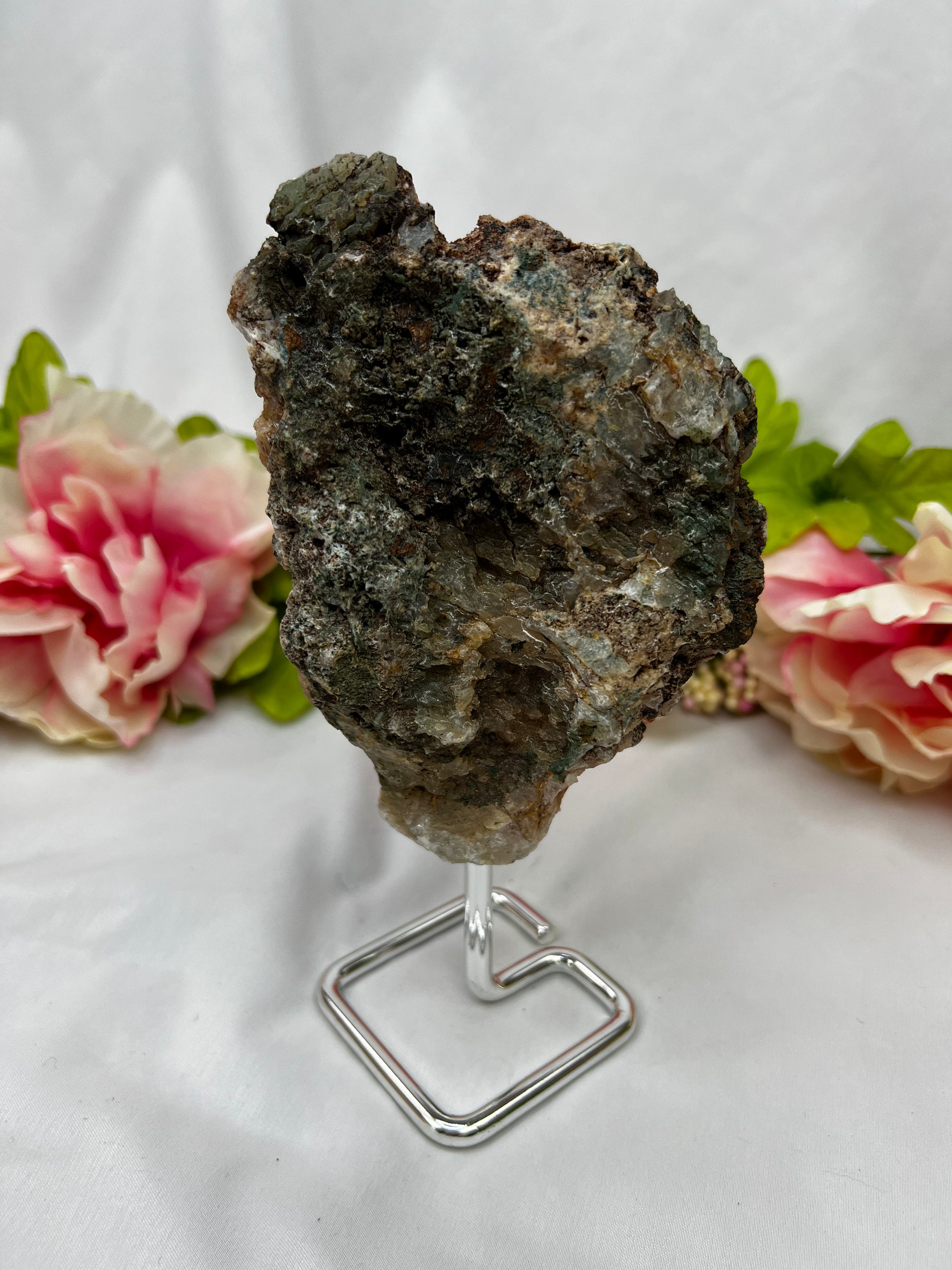 Pink Amethyst On Stand