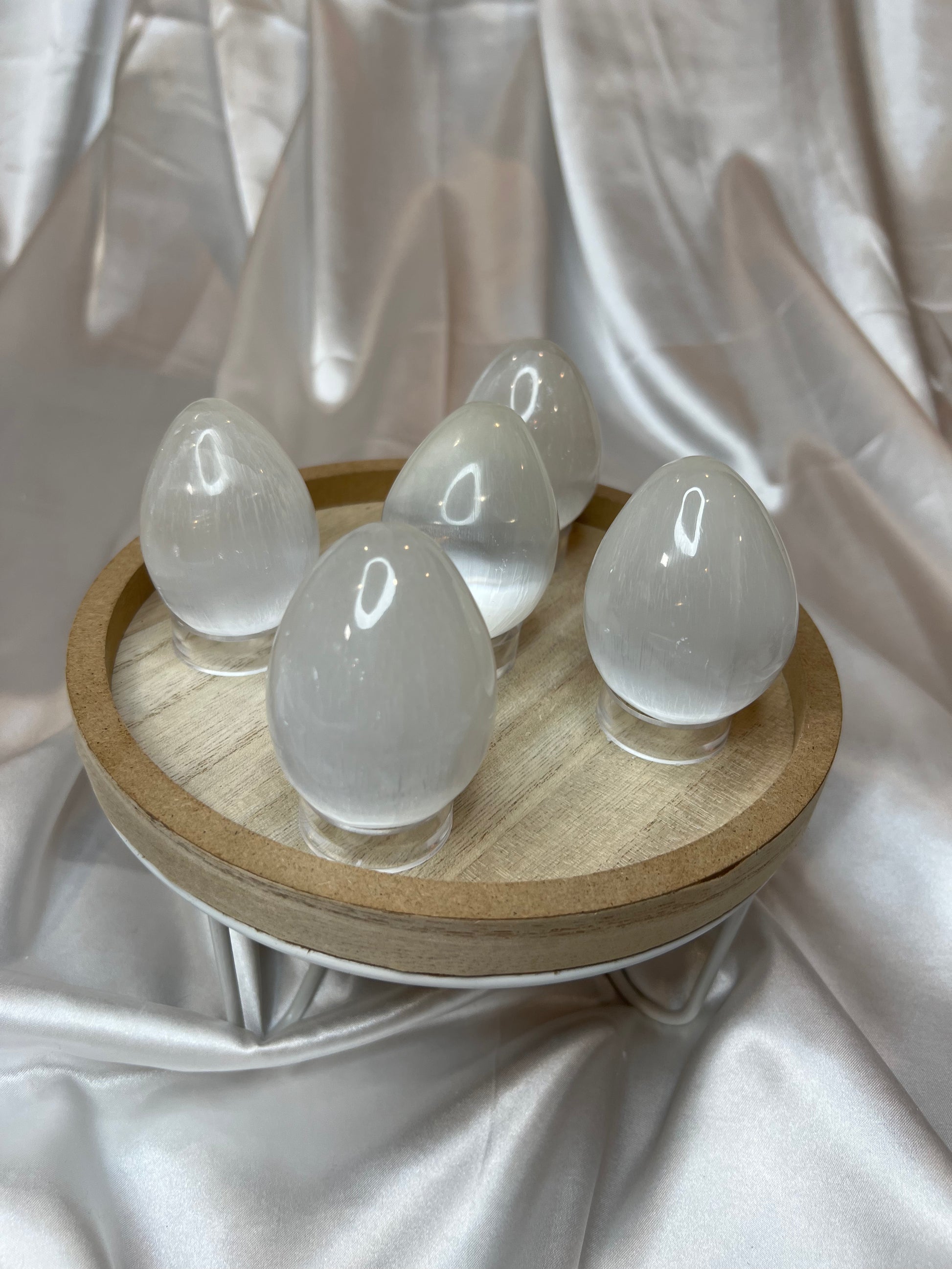 Chunky Selenite Candle Holders