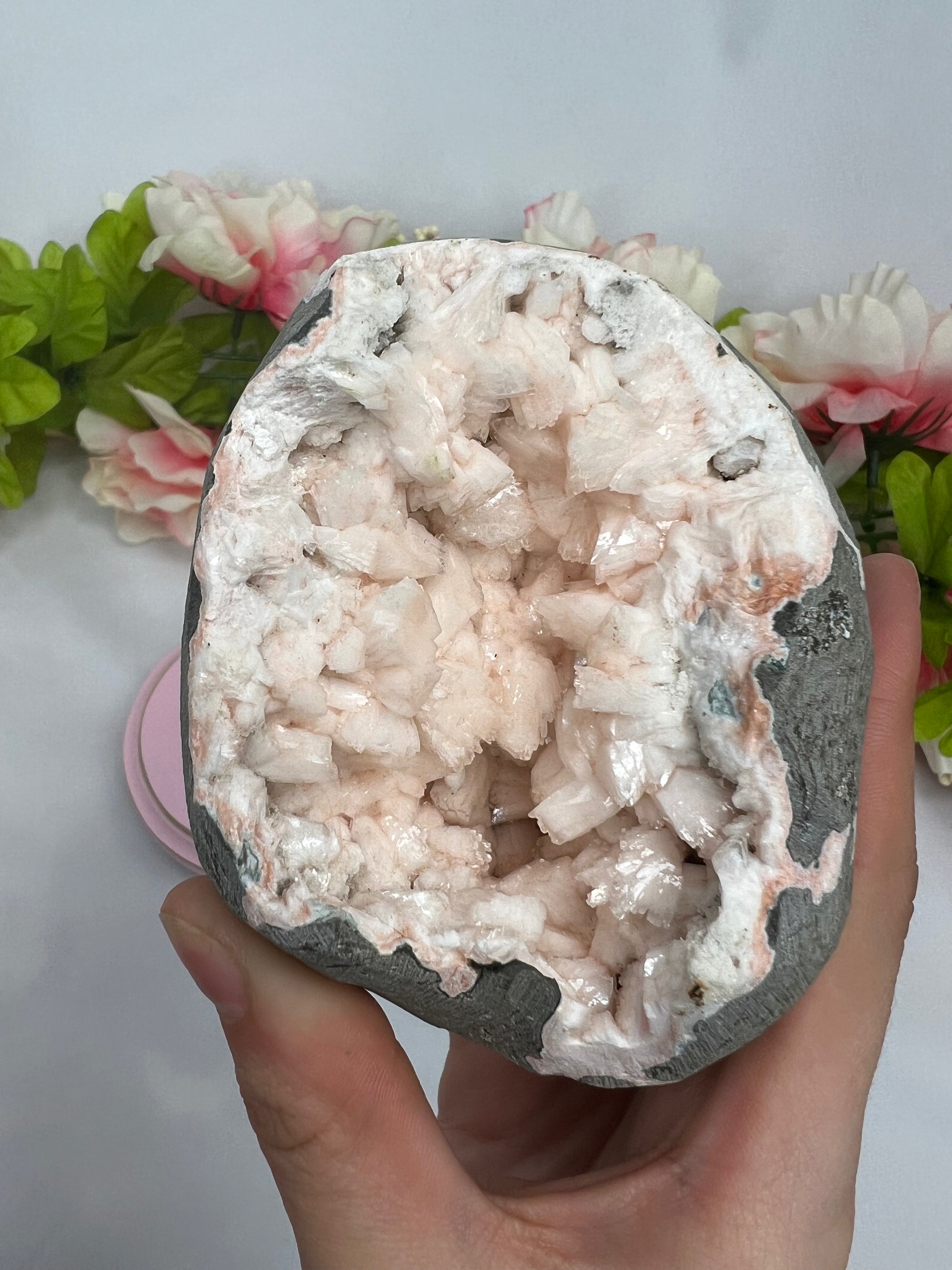 Peach Heulandite Specimen #7