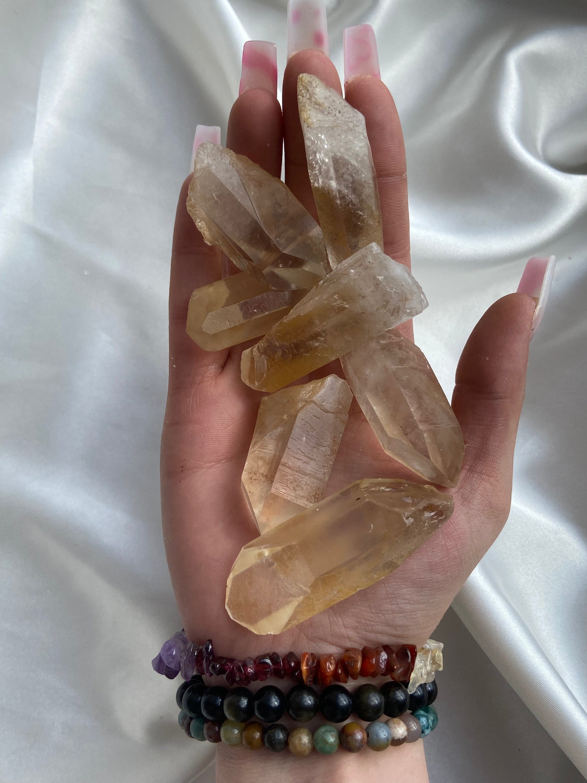 Tangerine Quartz Point Set