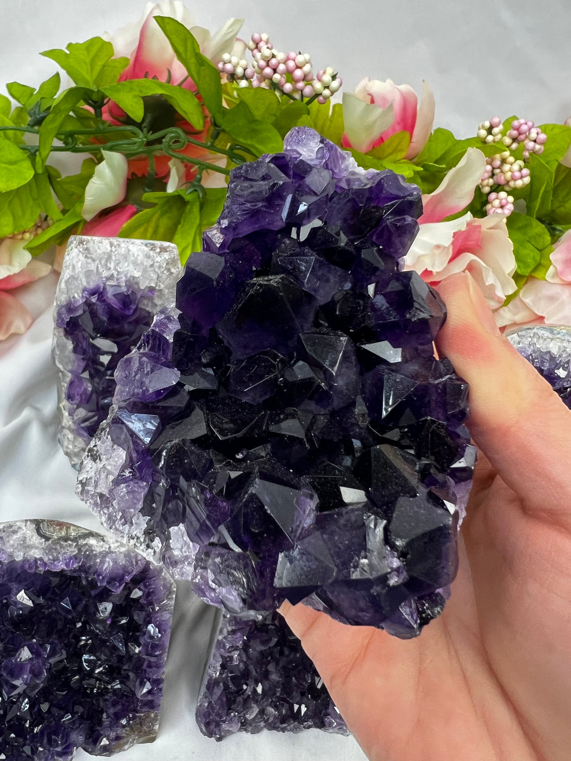 Dark Purple Amethyst Cut Bases