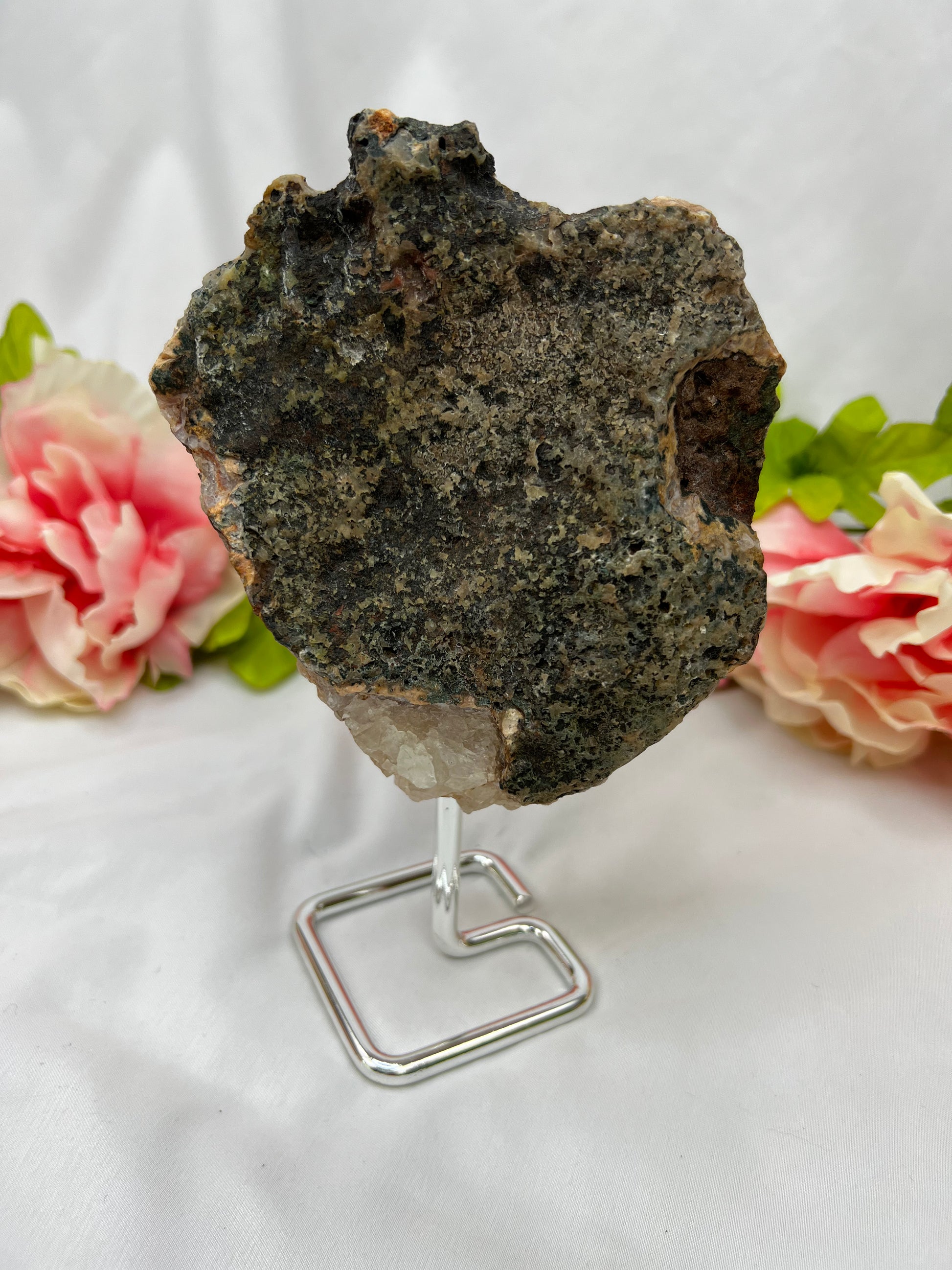 Pink Amethyst On Stand