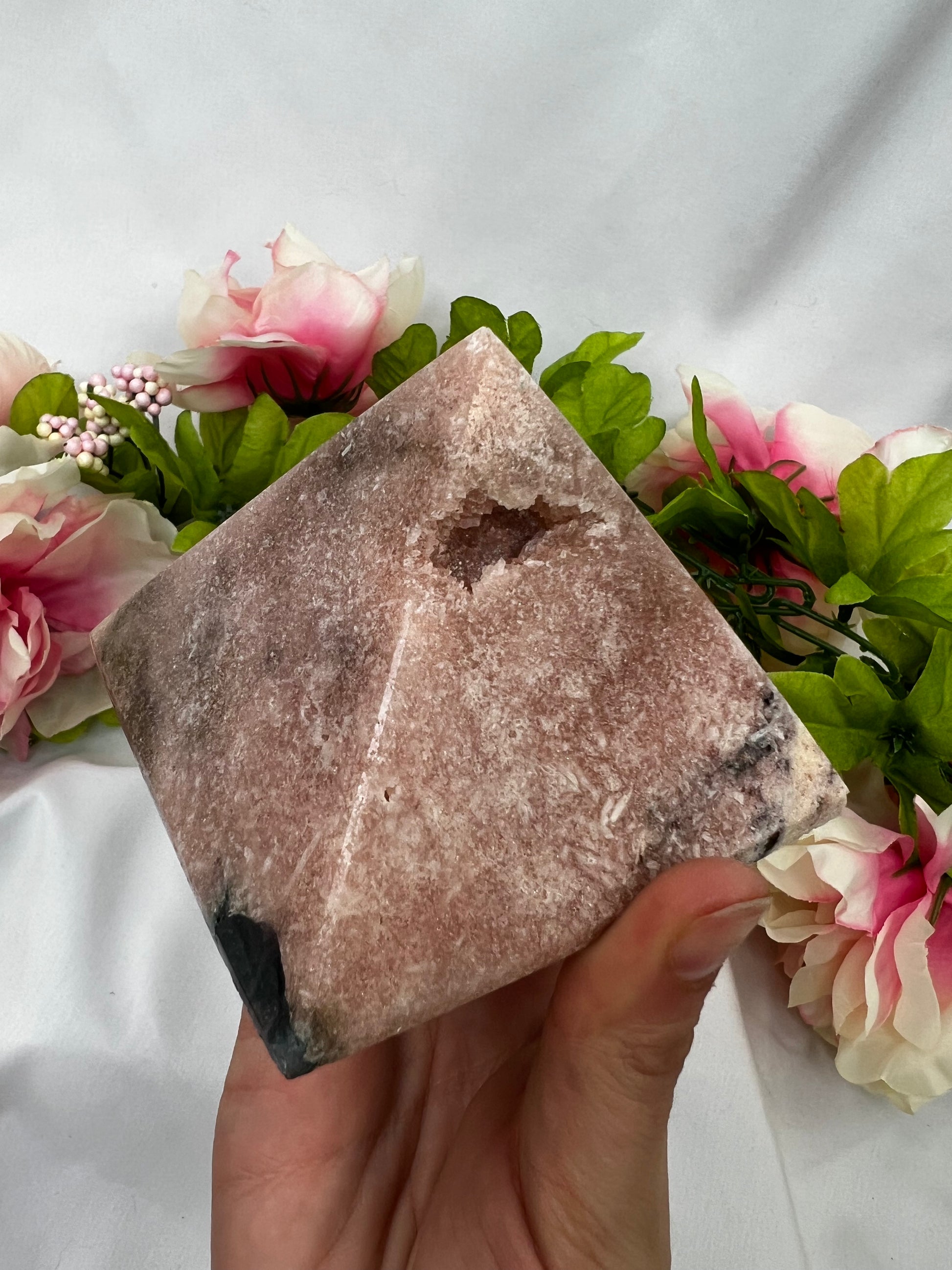 Pink Amethyst Pyramids