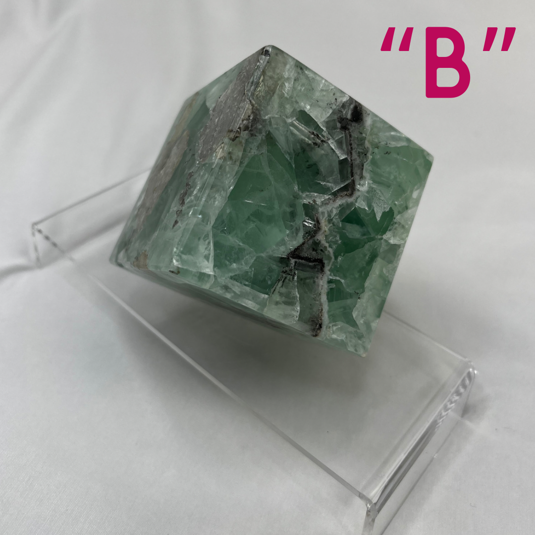 Fluorite Standing Cubes