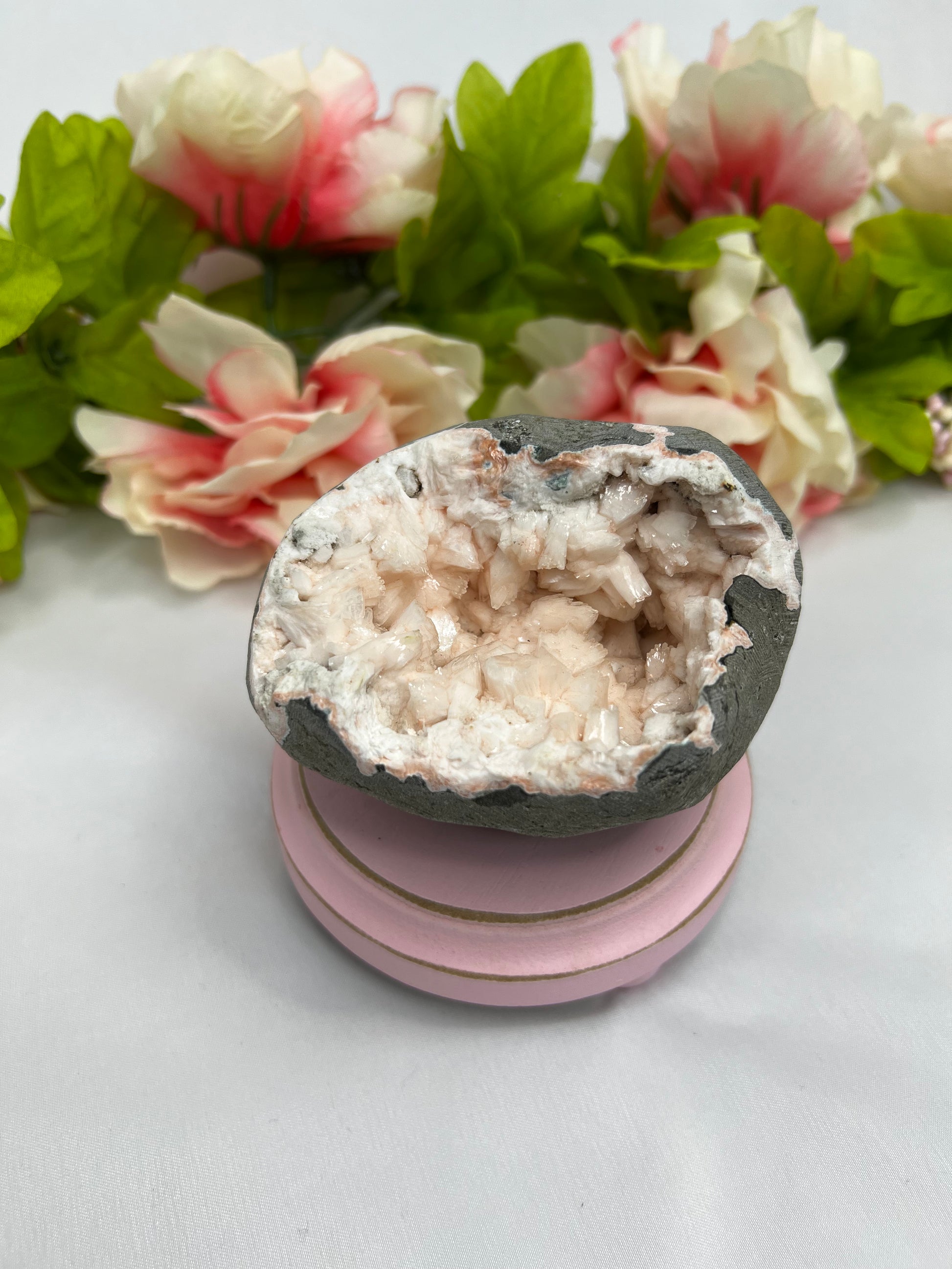 Peach Heulandite Specimen #7