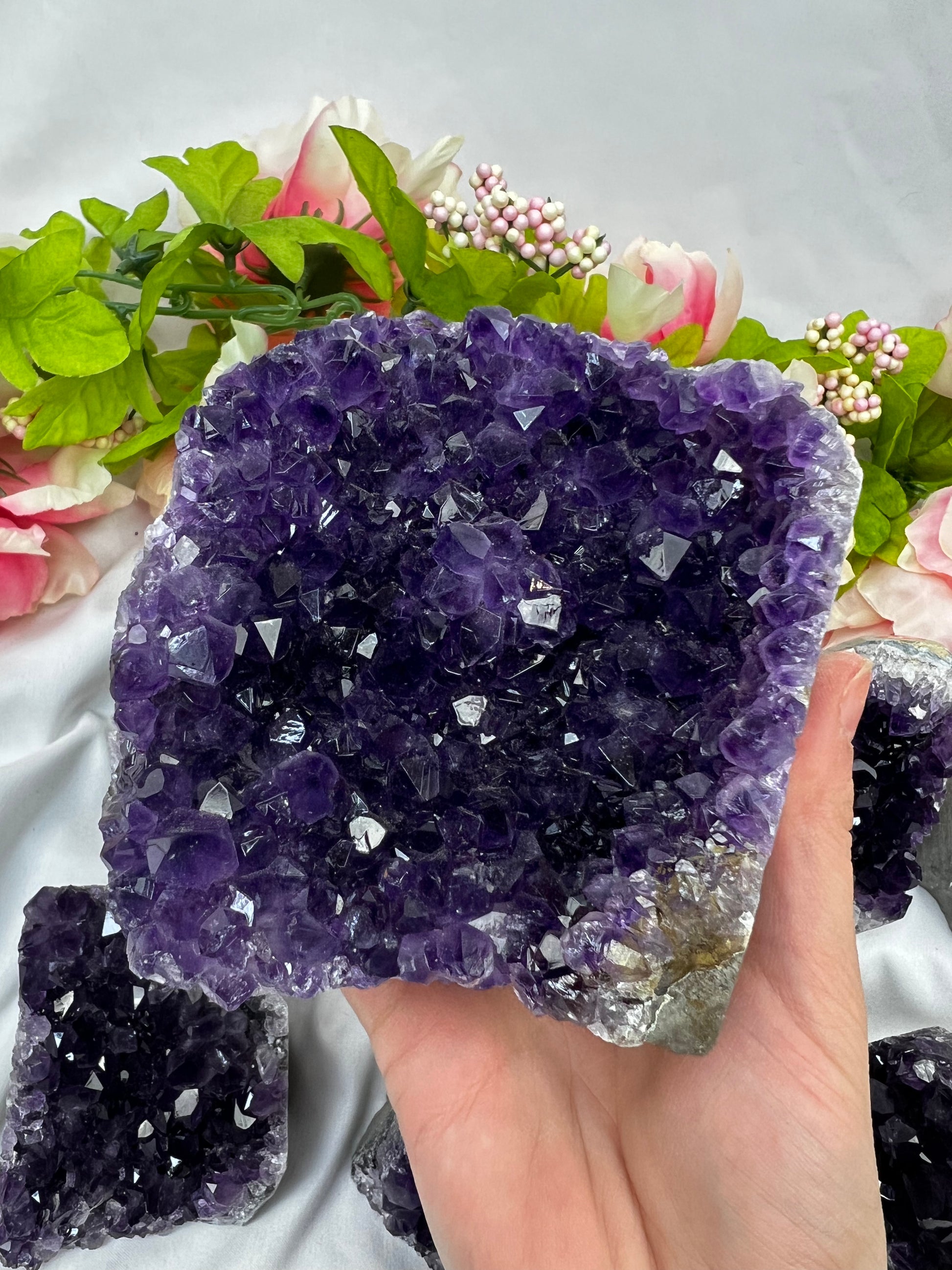 Dark Purple Amethyst Cut Bases