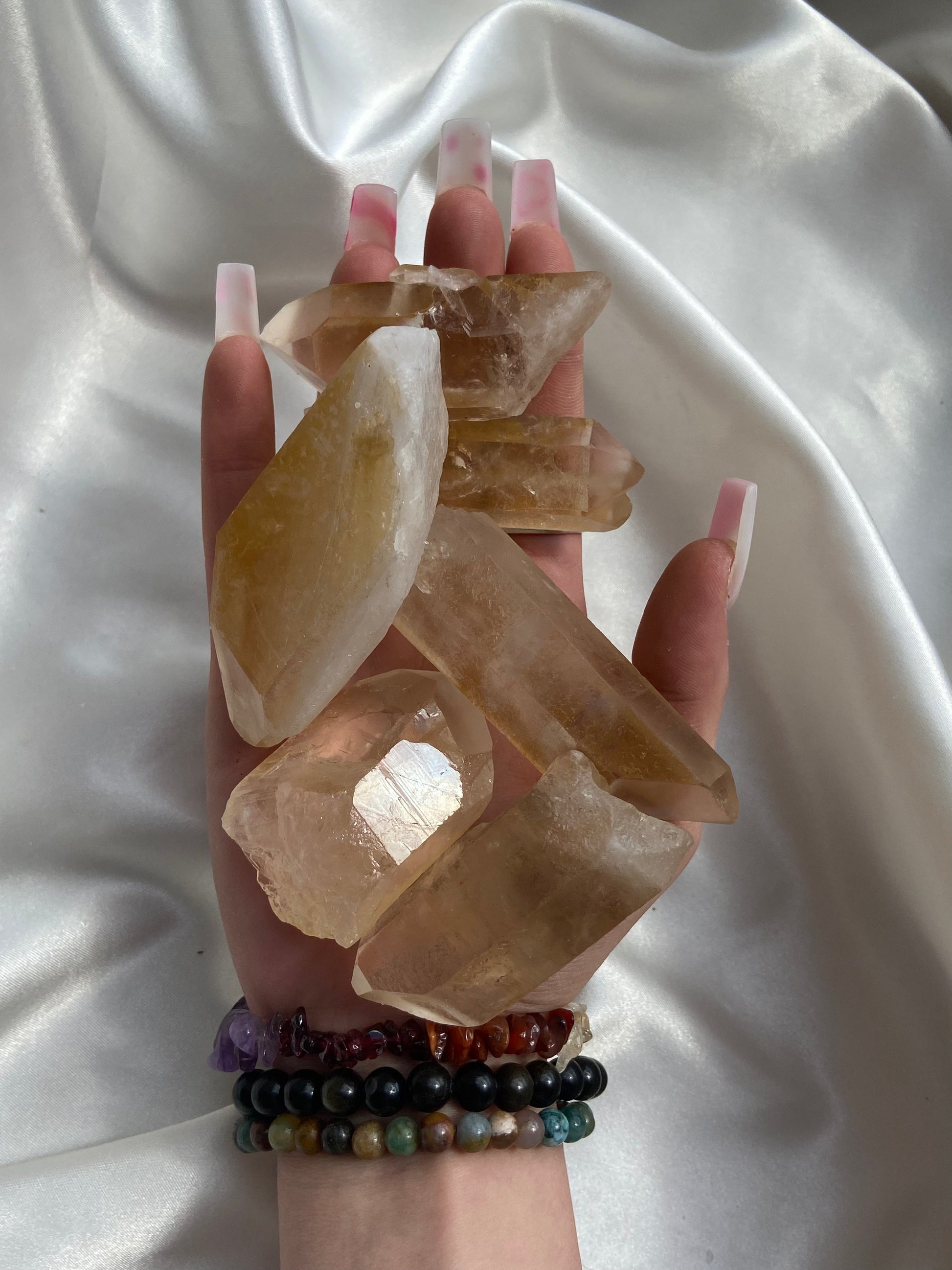 Tangerine Quartz Point Set