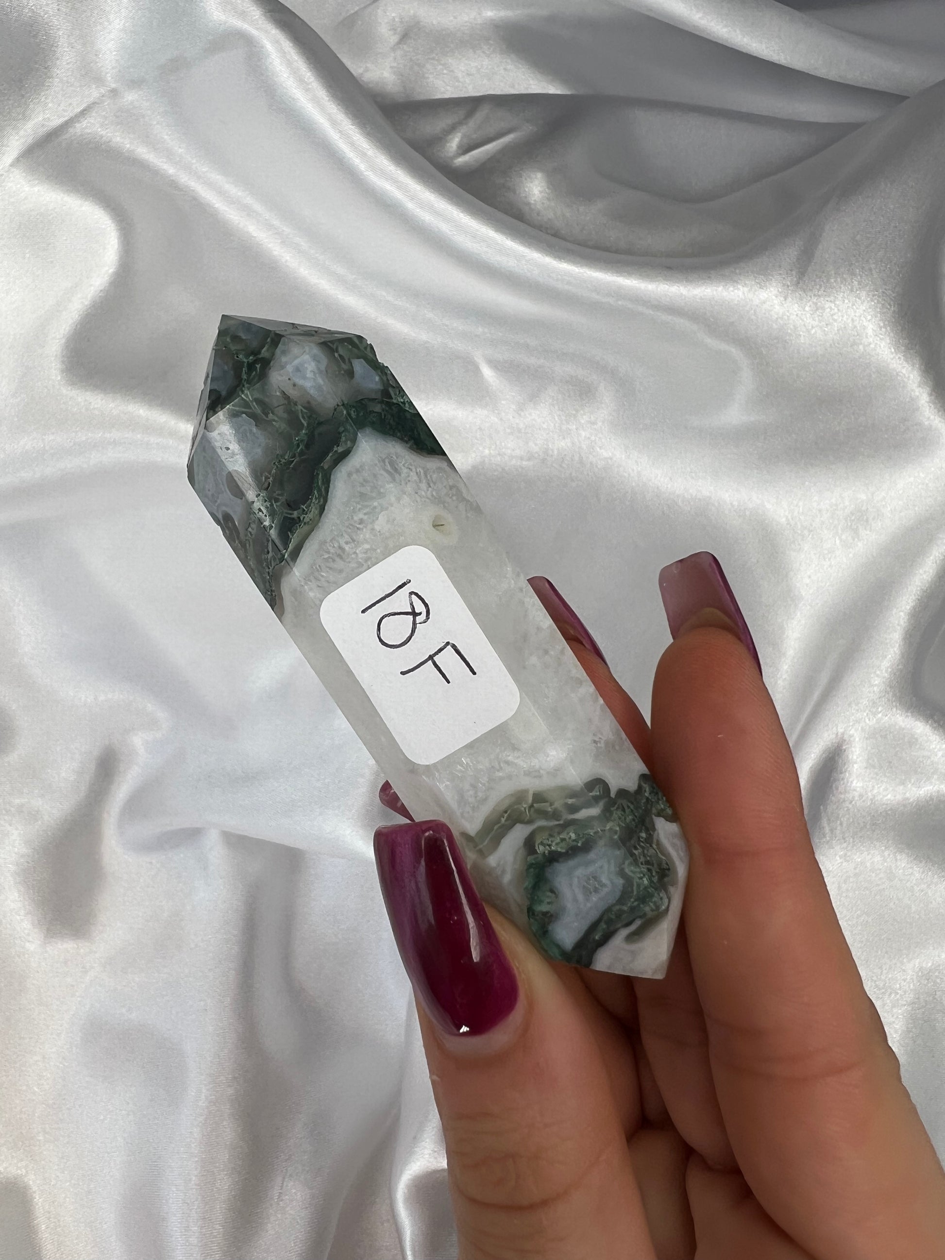 Moss Agate Double Terminated Points