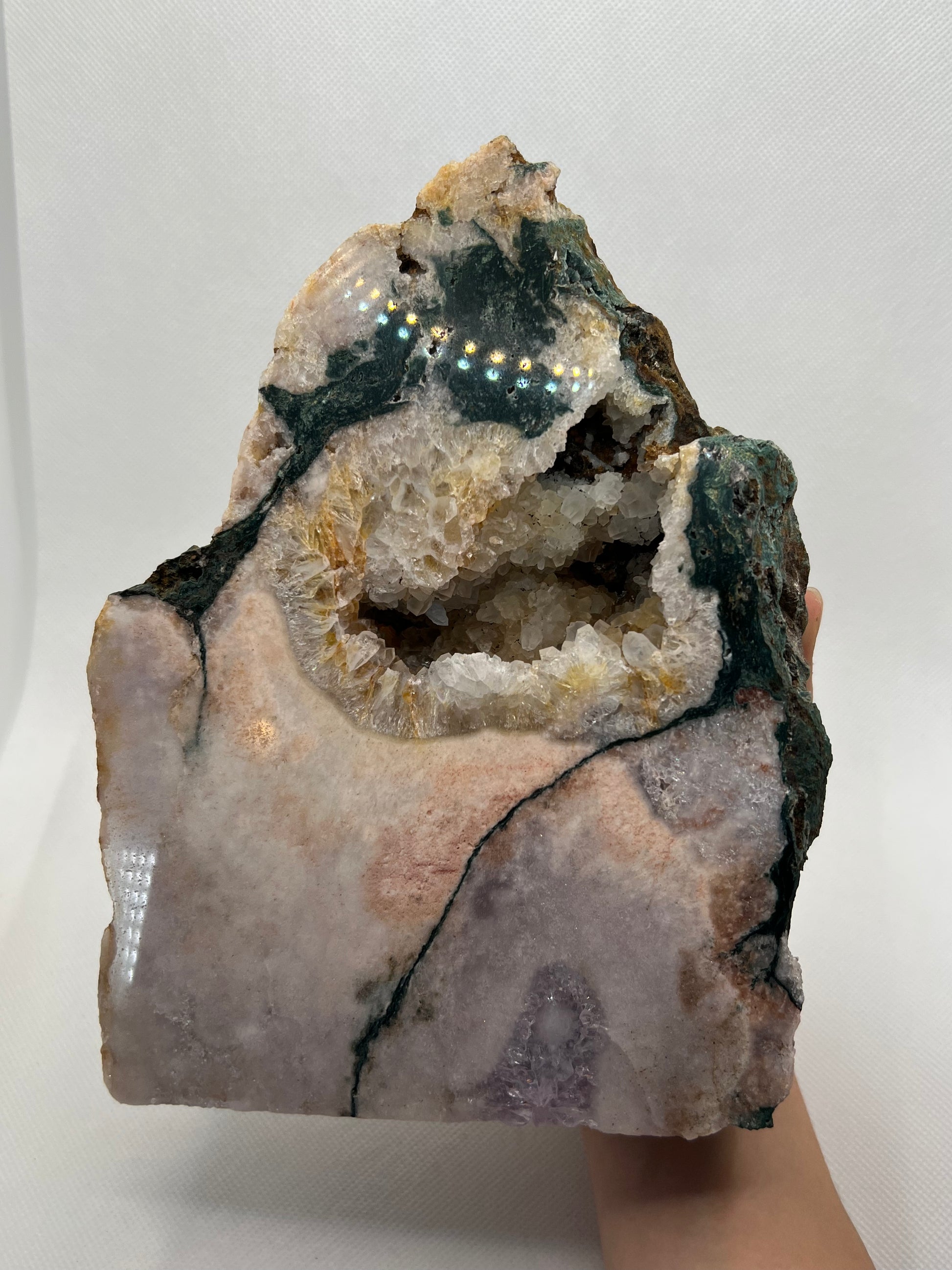 Pink amethyst cut base “D2”