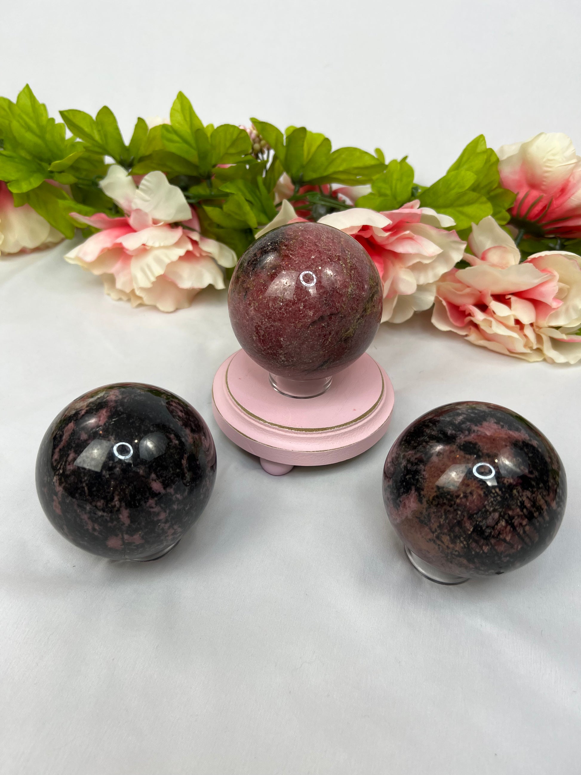 Rhodonite Spheres