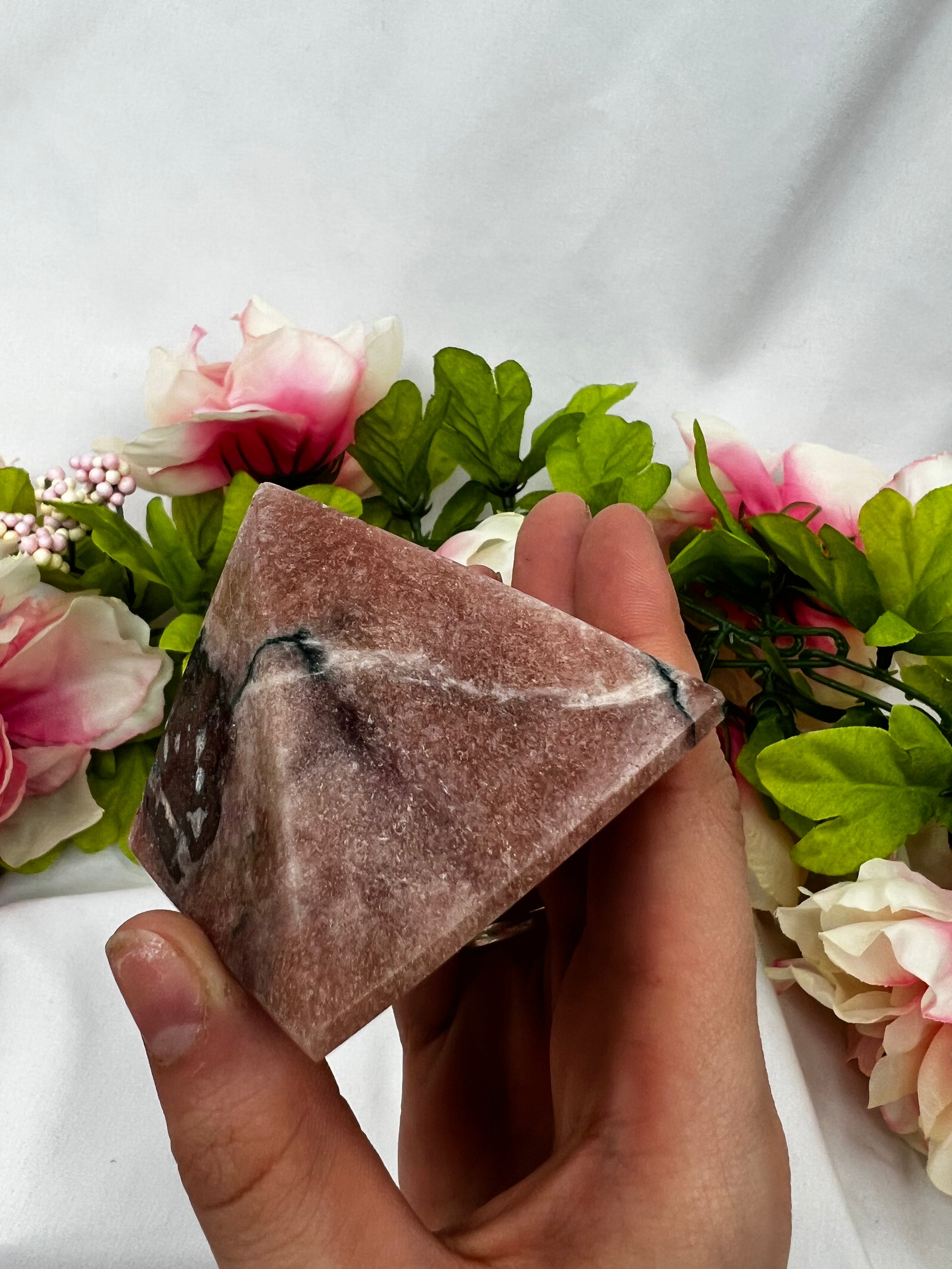 Pink Amethyst Pyramids