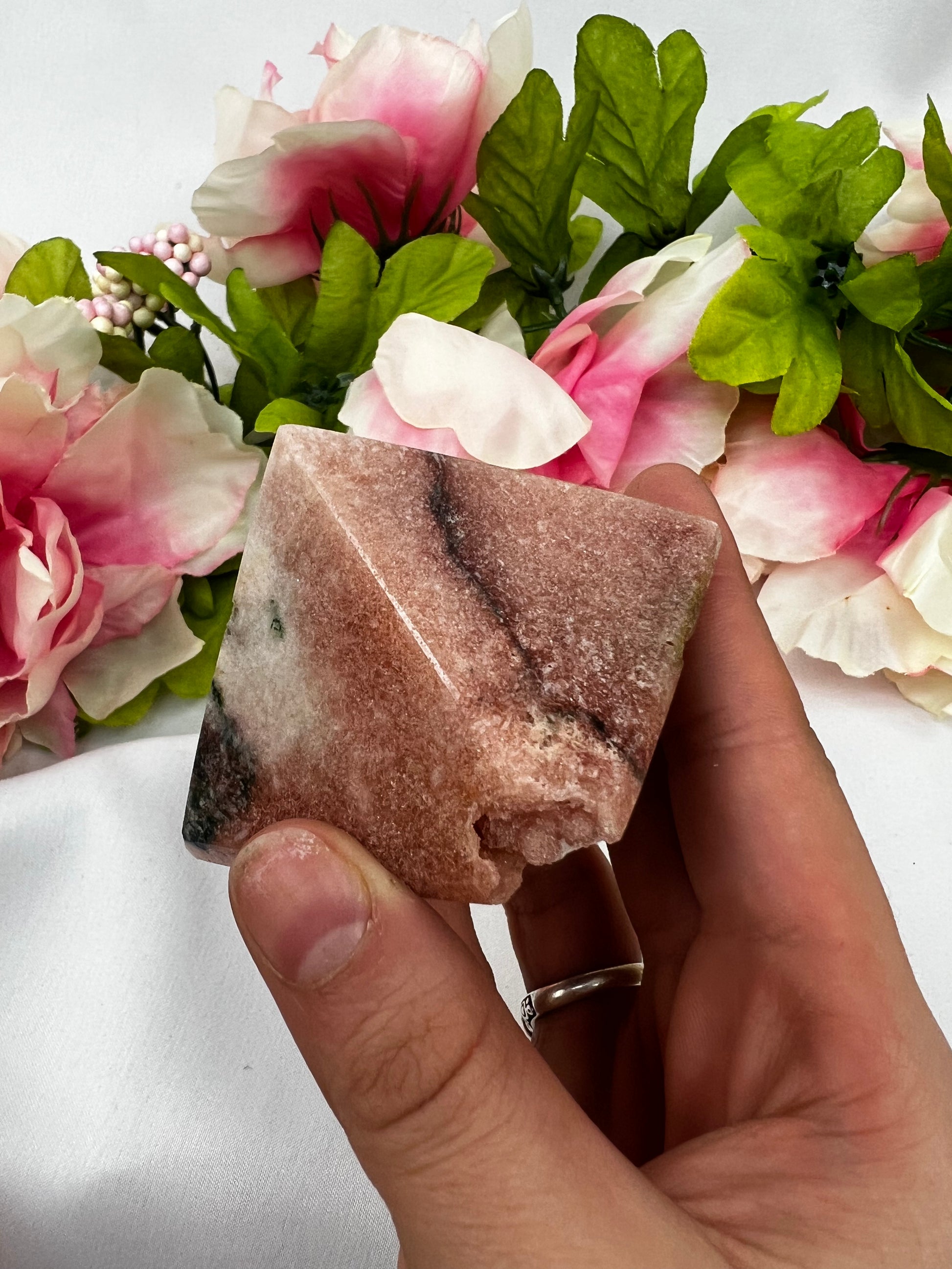 Pink Amethyst Pyramids