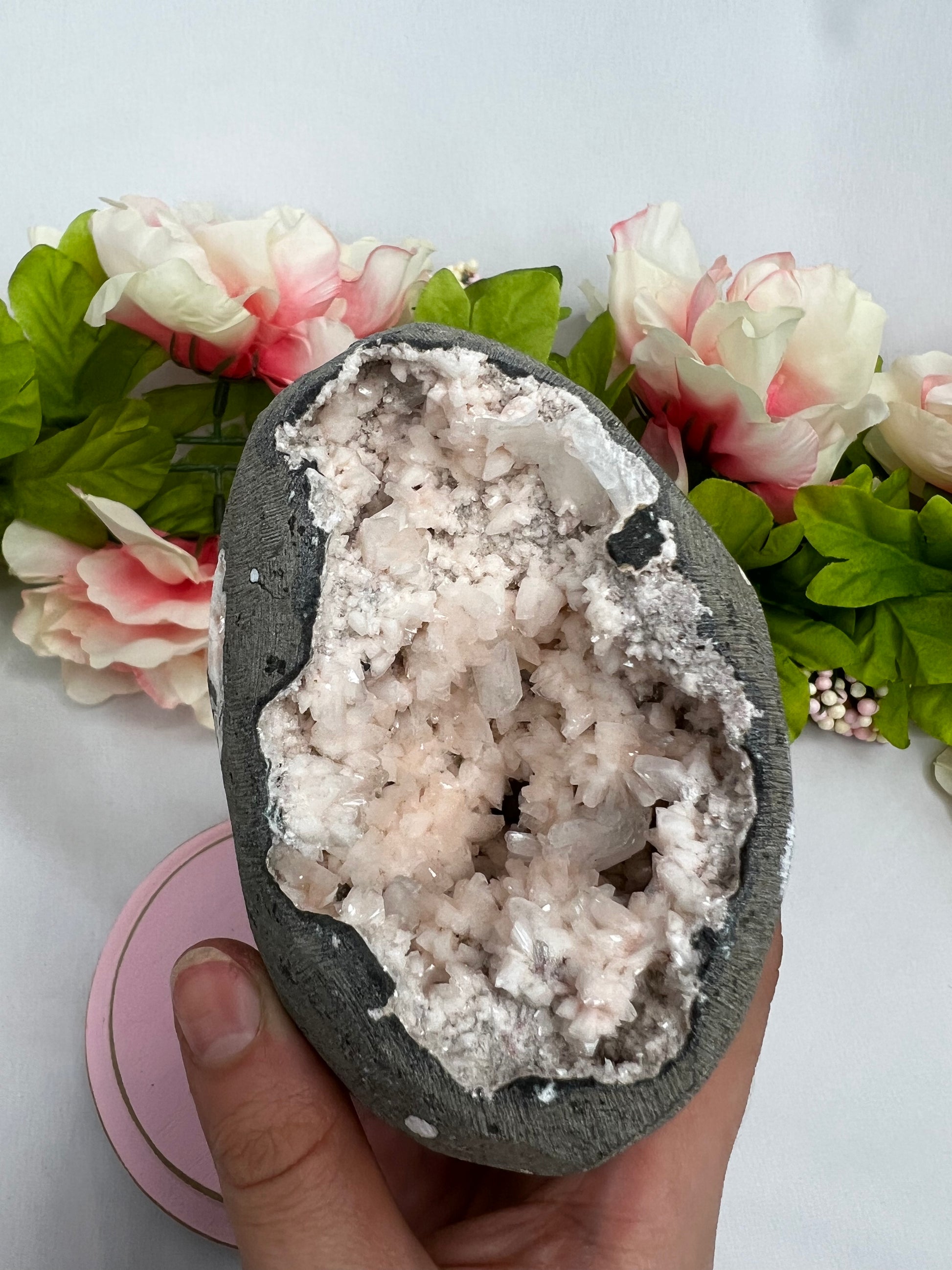 Peach Heulandite Specimen #8