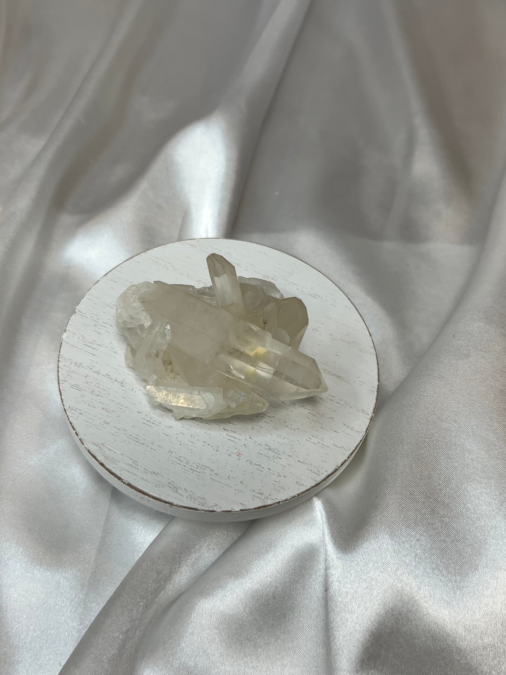 Clear quartz clusters