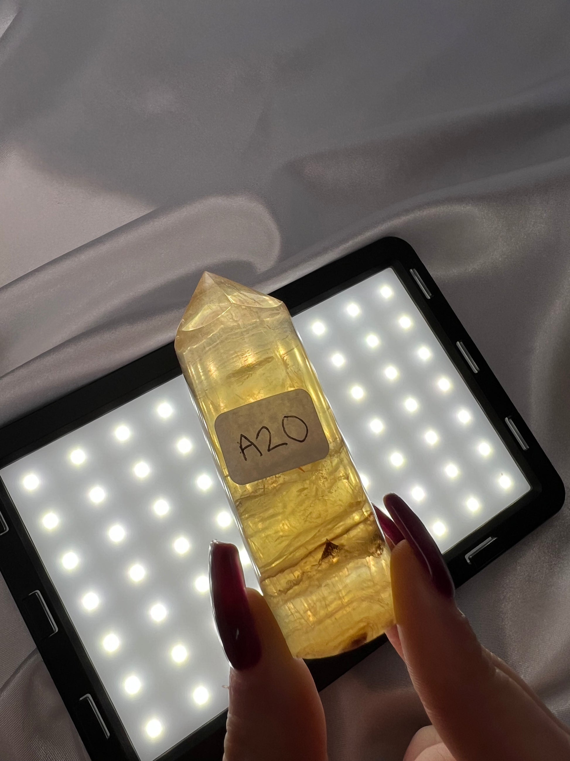 Yellow Fluorite Cylinder Towers