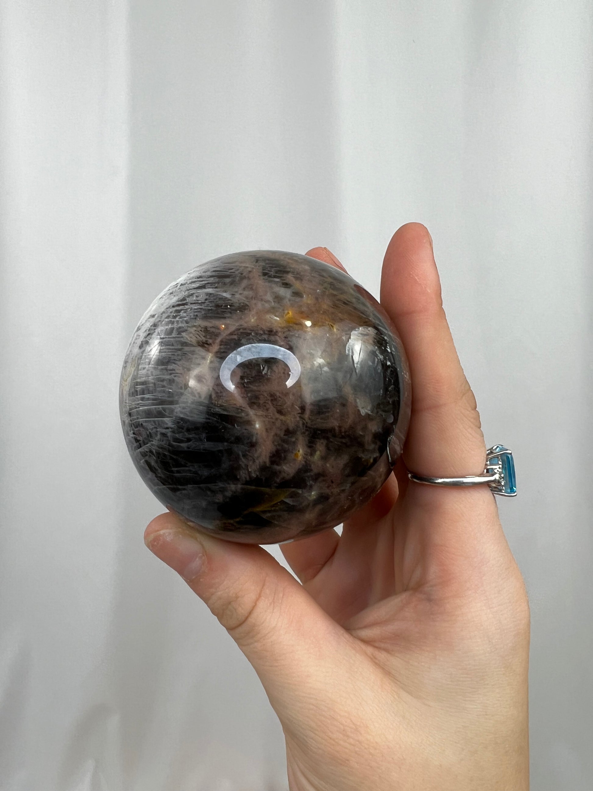 Black Moonstone Sphere