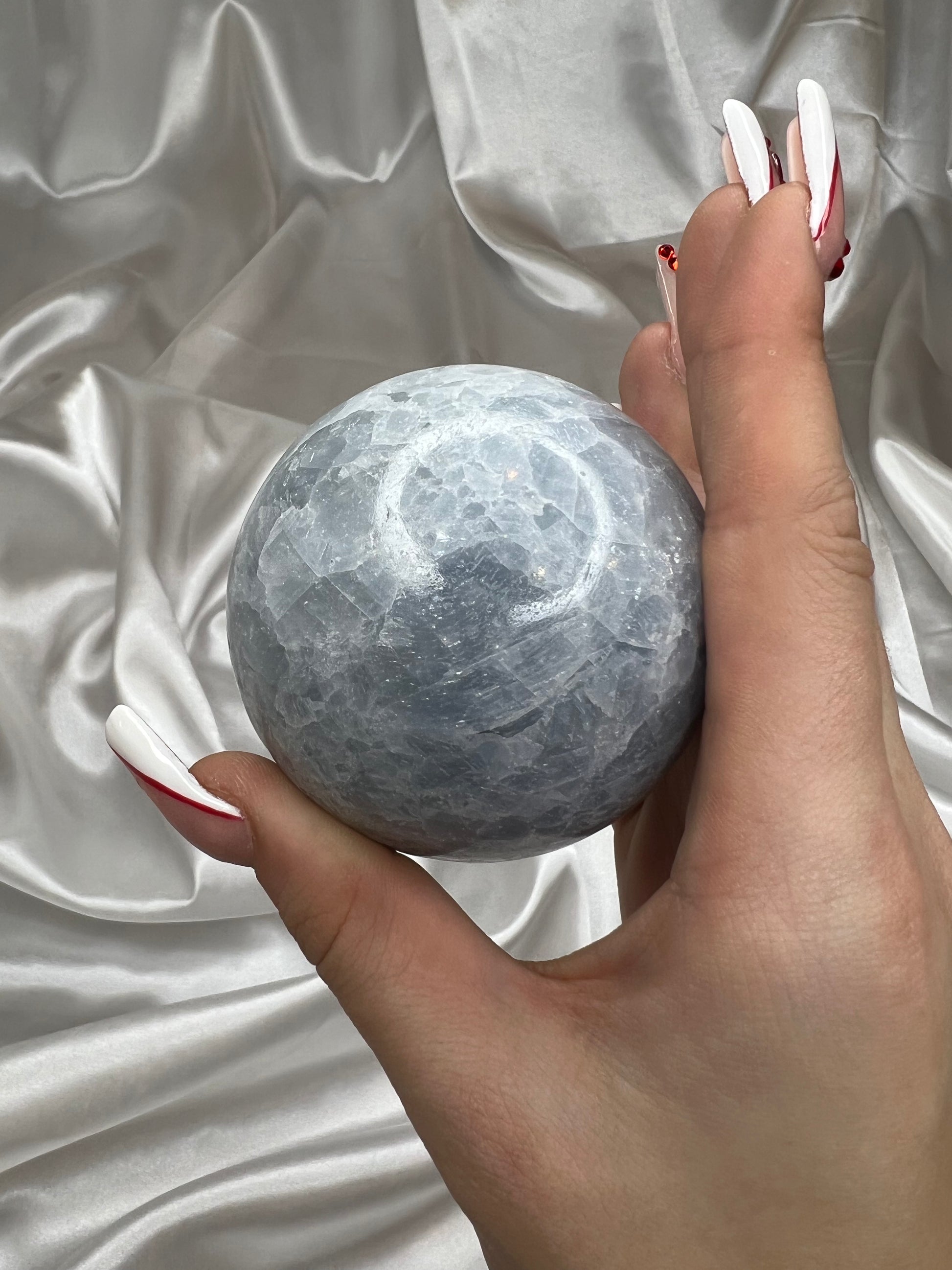 Blue Calcite Spheres