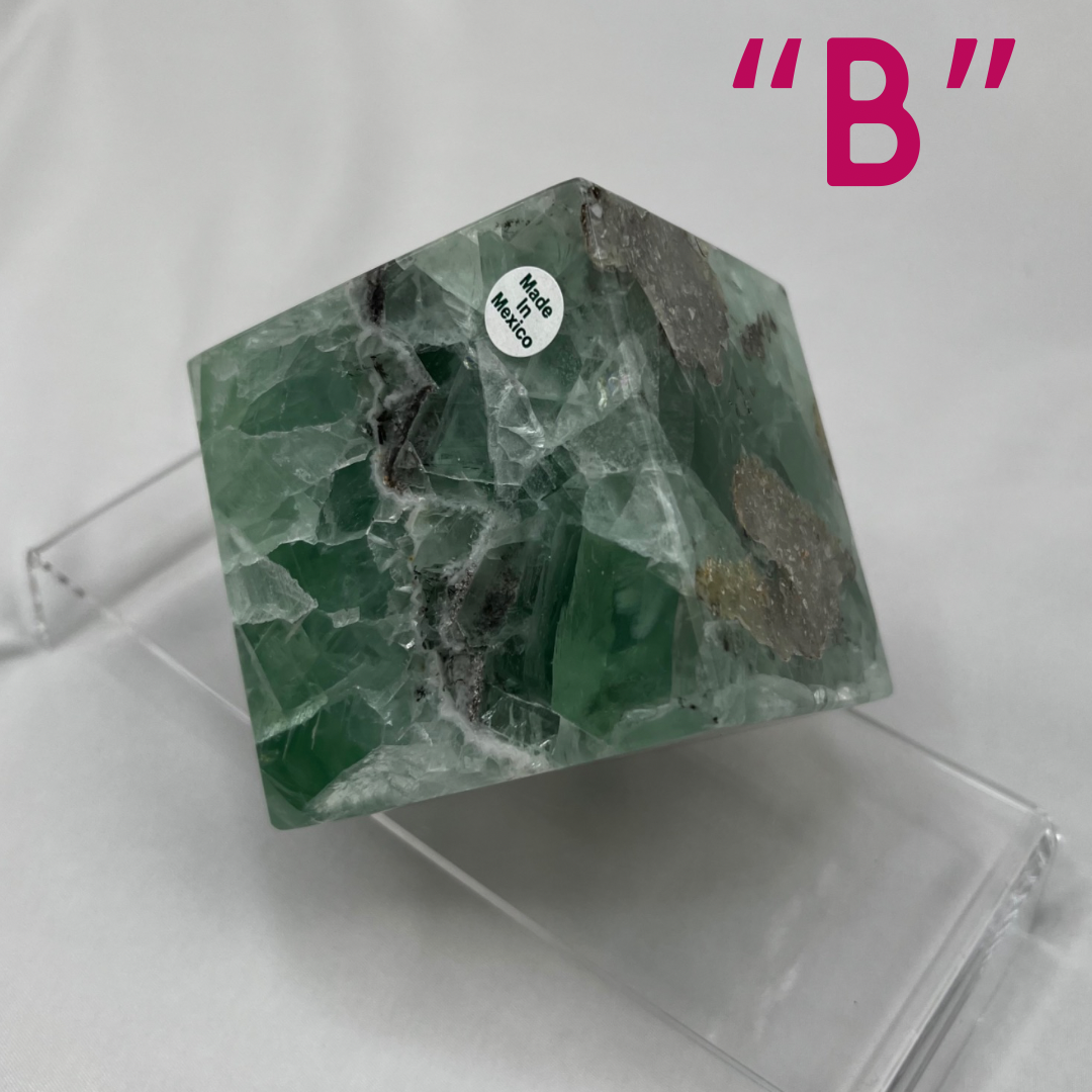 Fluorite Standing Cubes