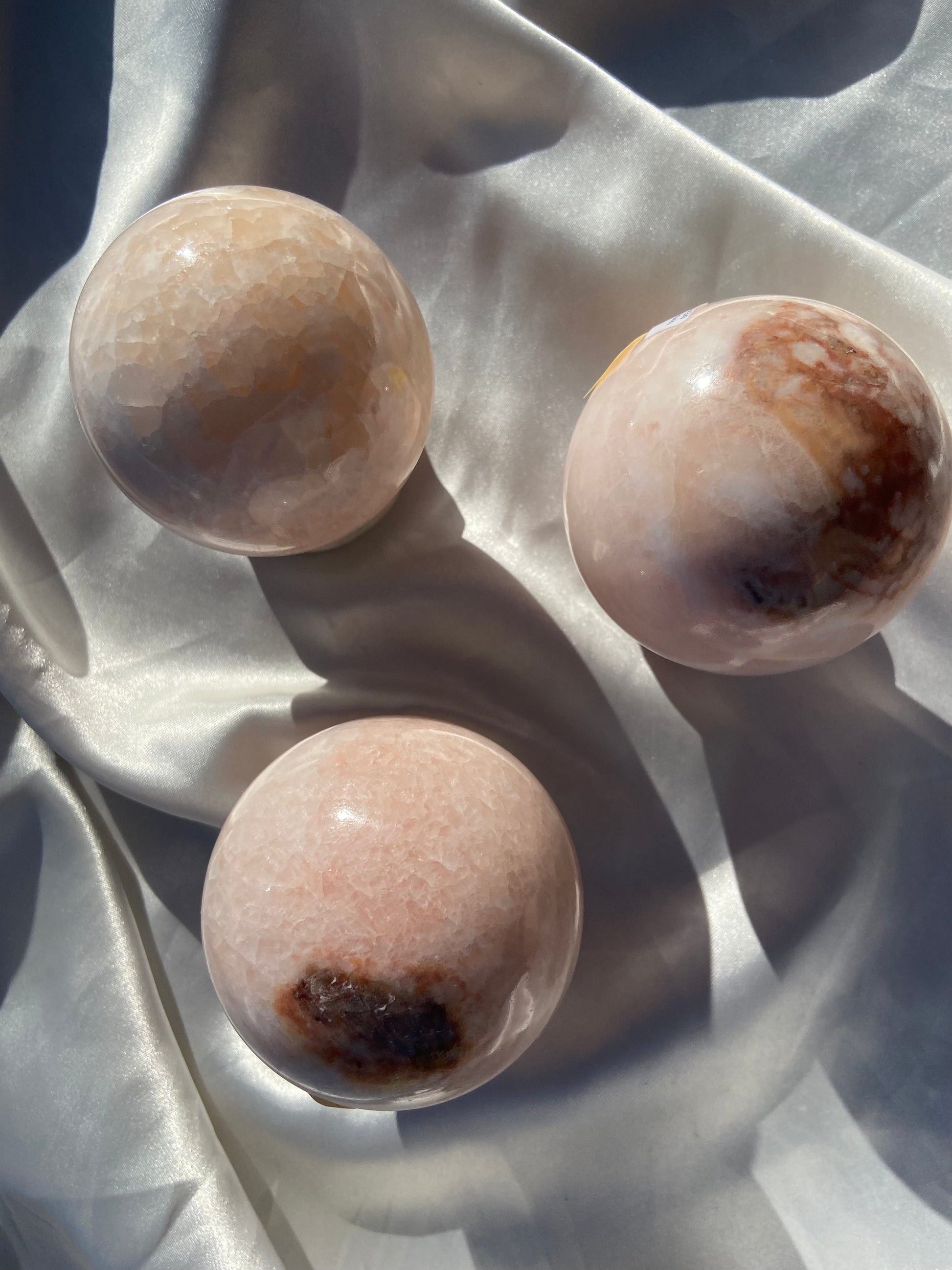 Pink Onyx Sphere and Stand