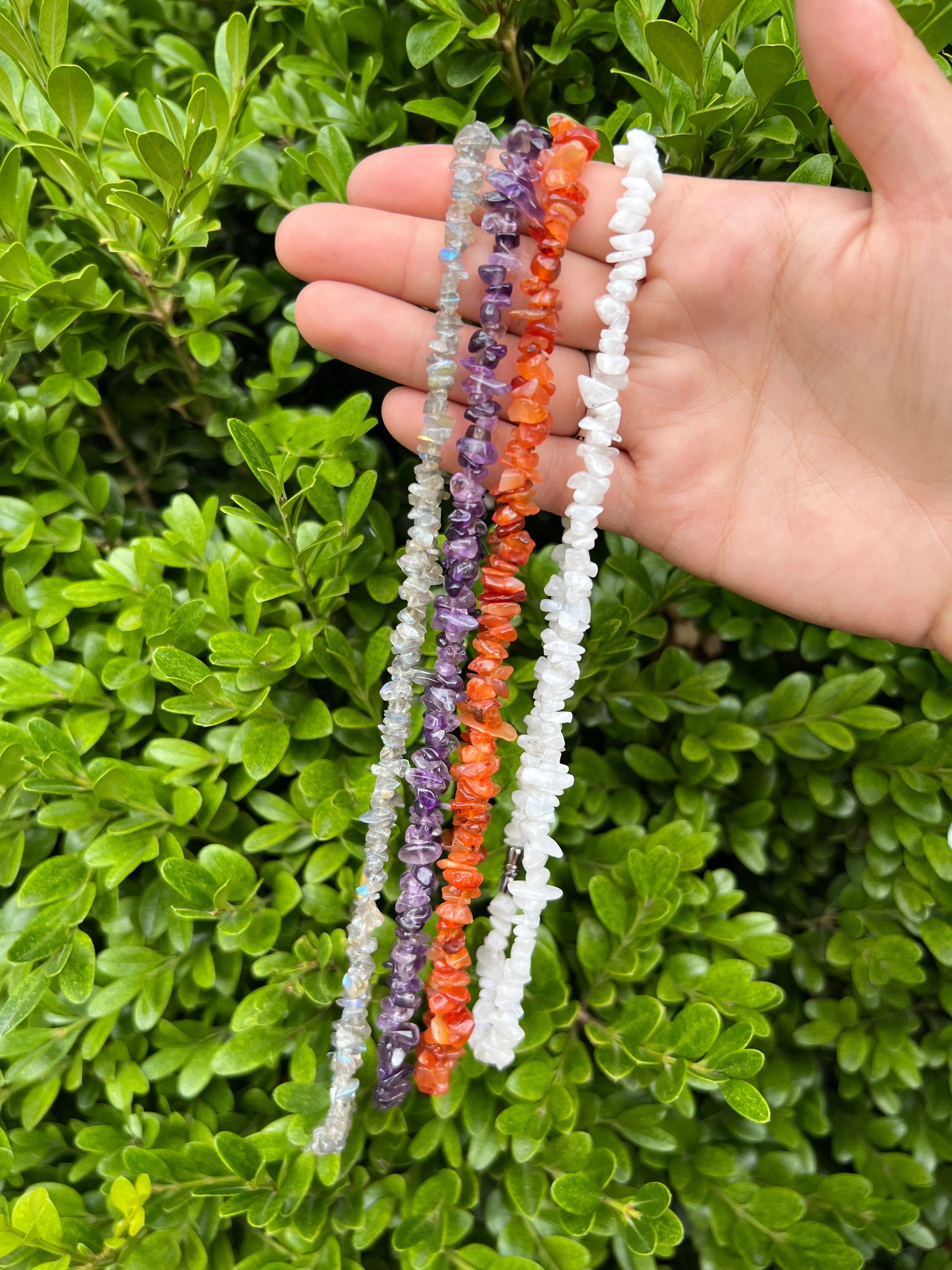 Crystal Chip Chokers