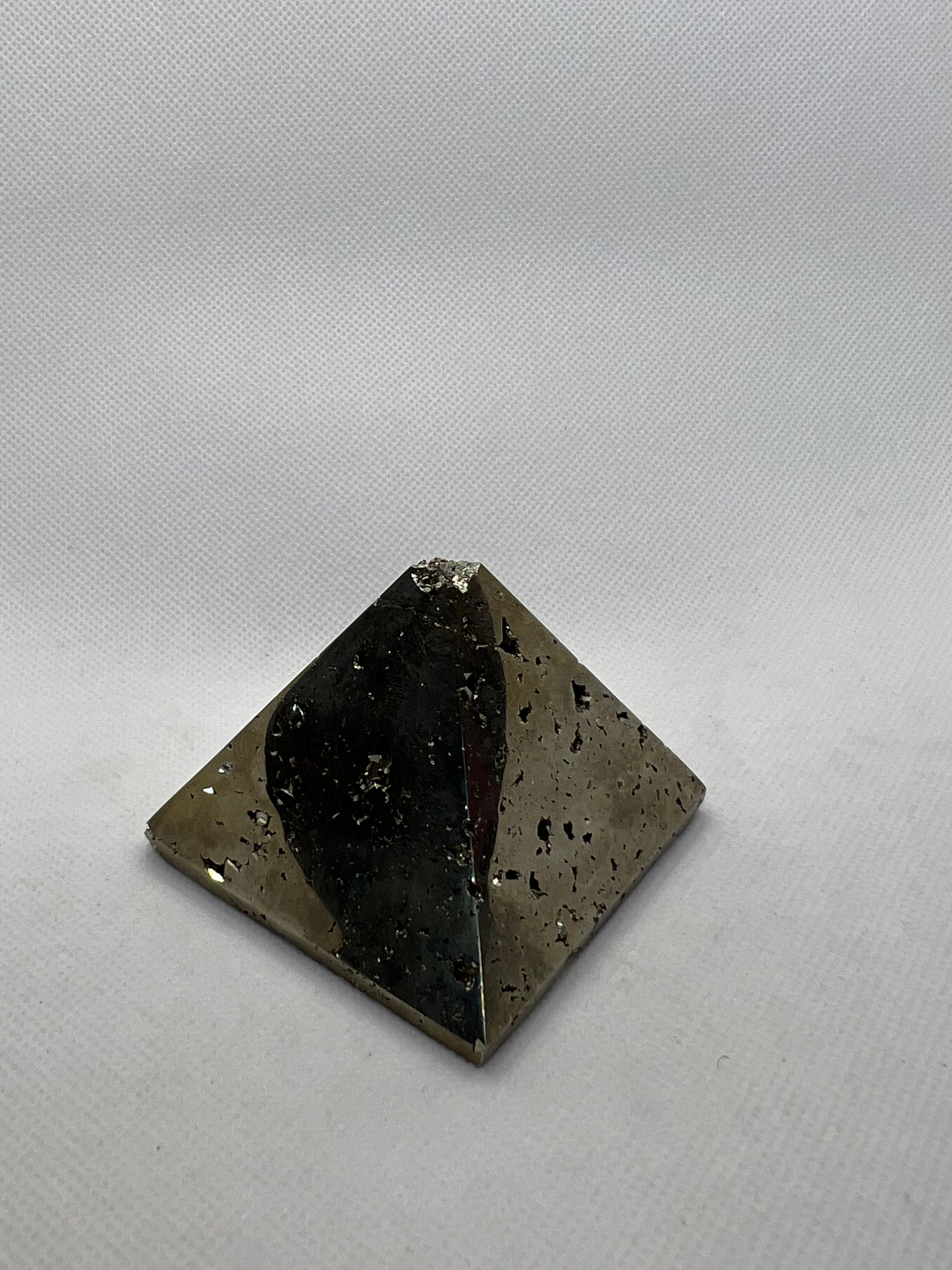 Pyrite pyramids