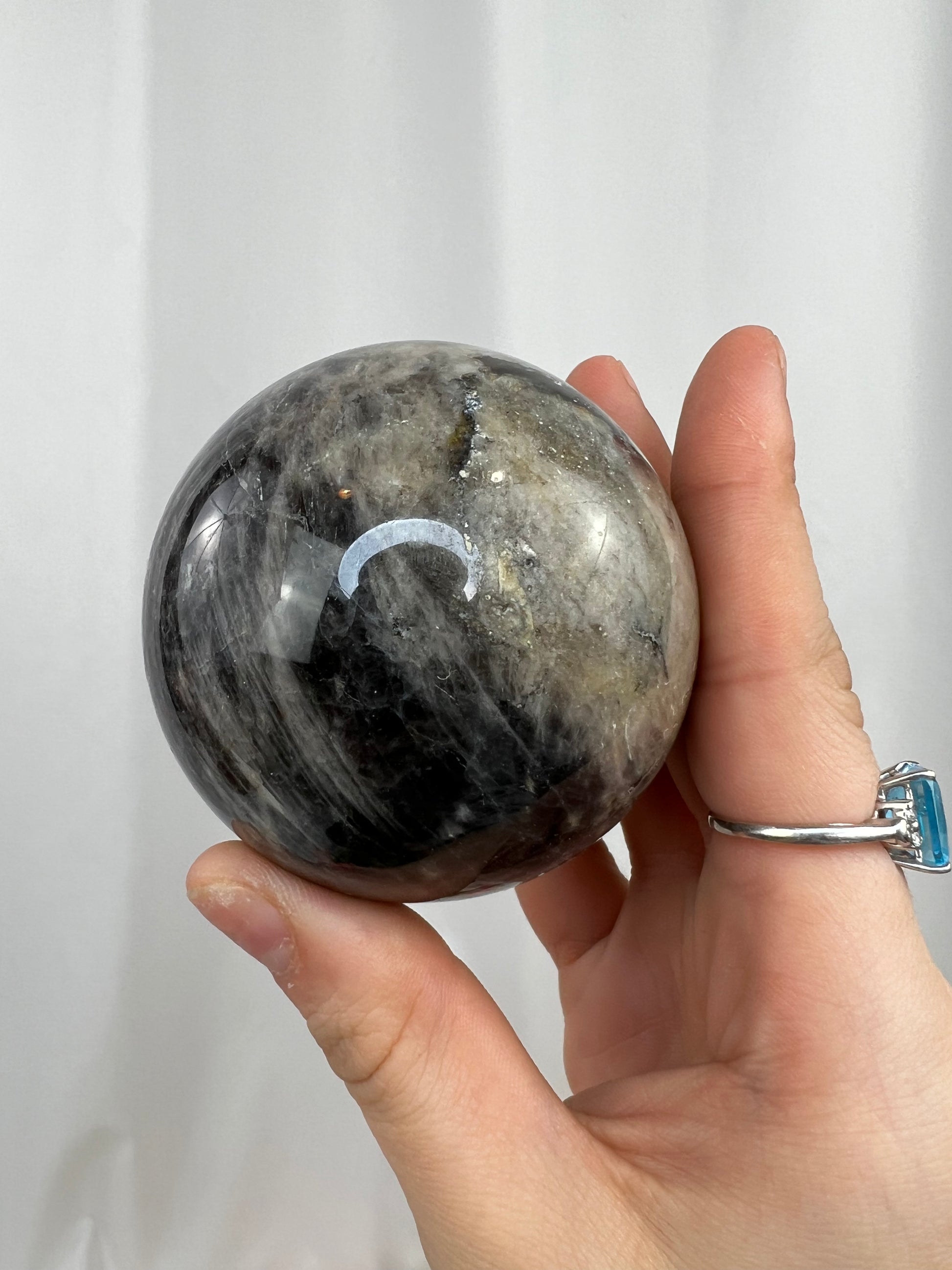 Black Moonstone Sphere
