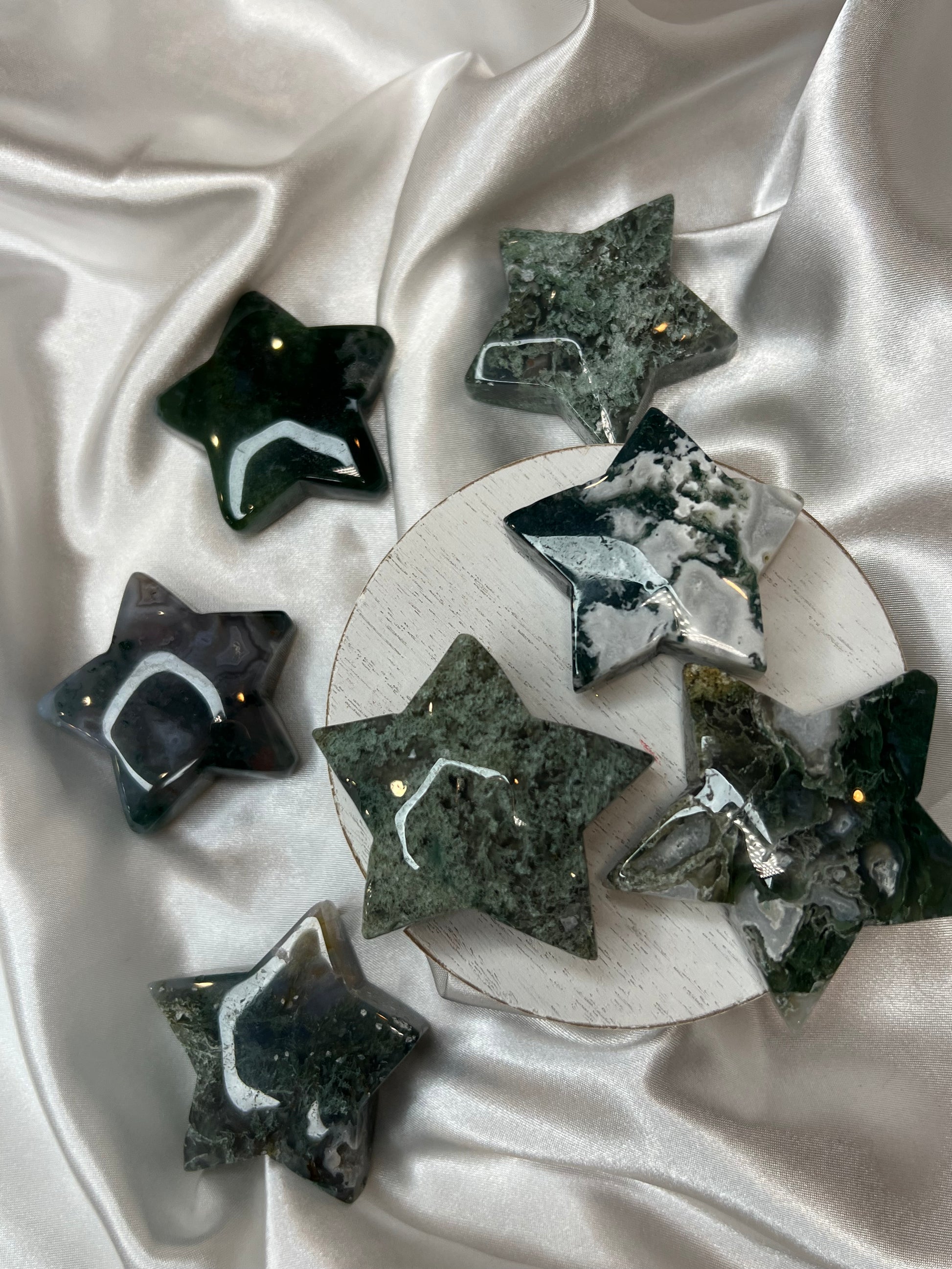 Moss Agate Stars