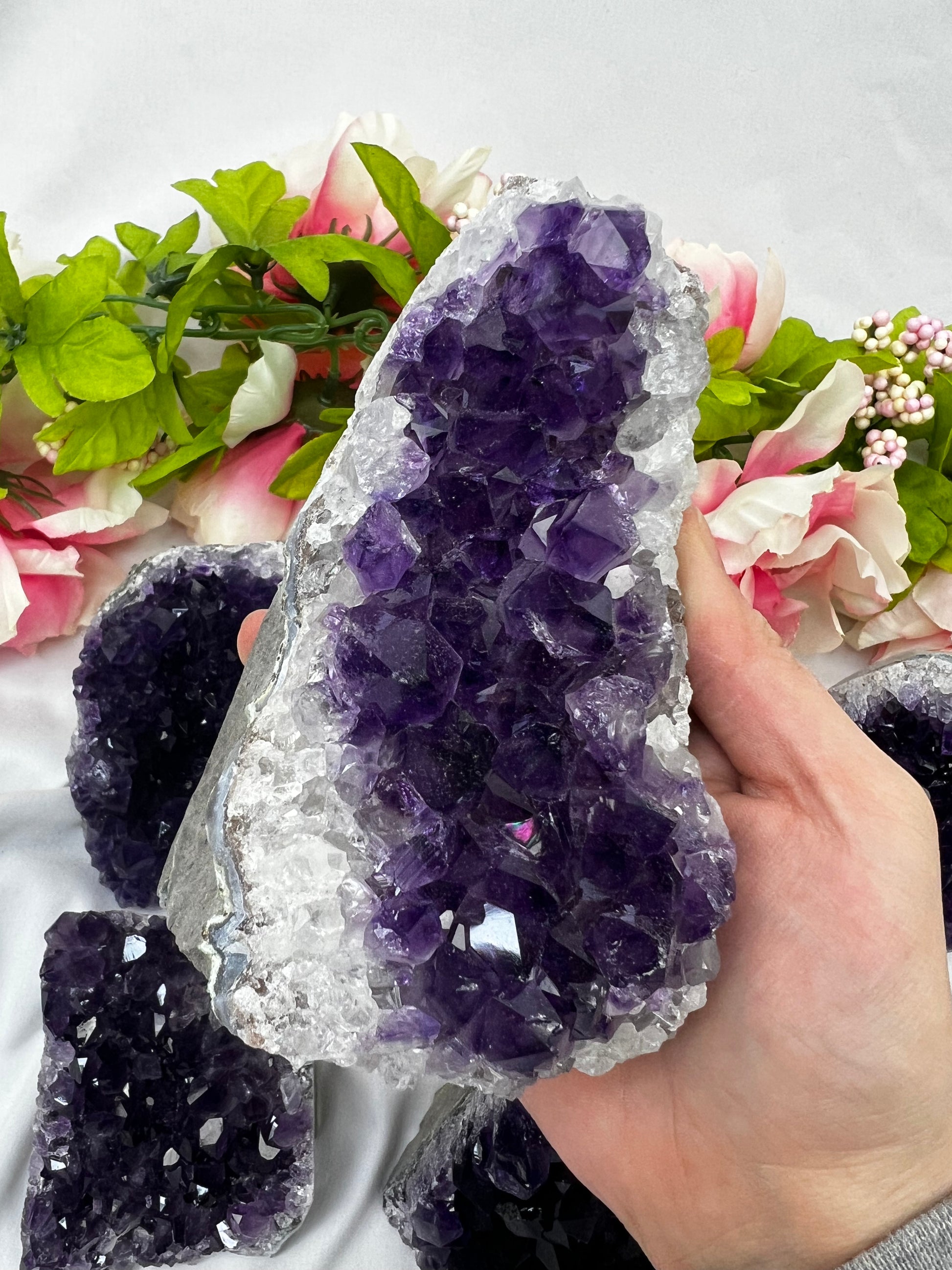 Dark Purple Amethyst Cut Bases