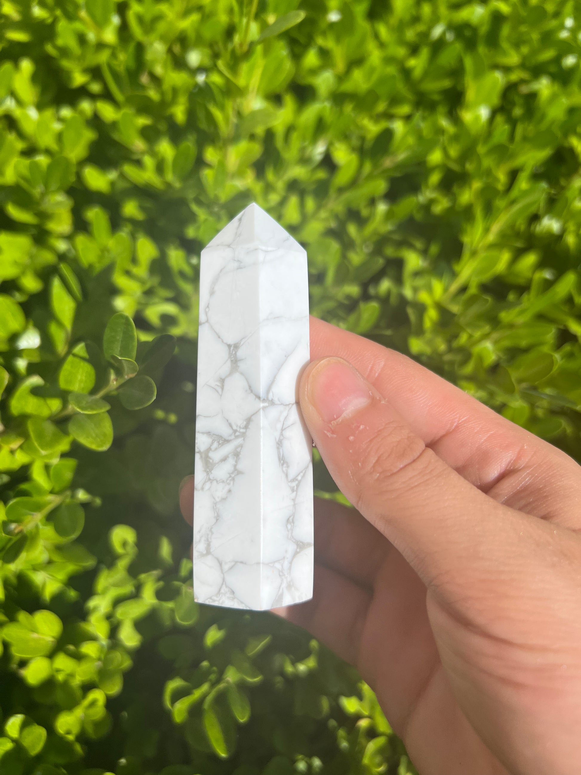 White Howlite Towers