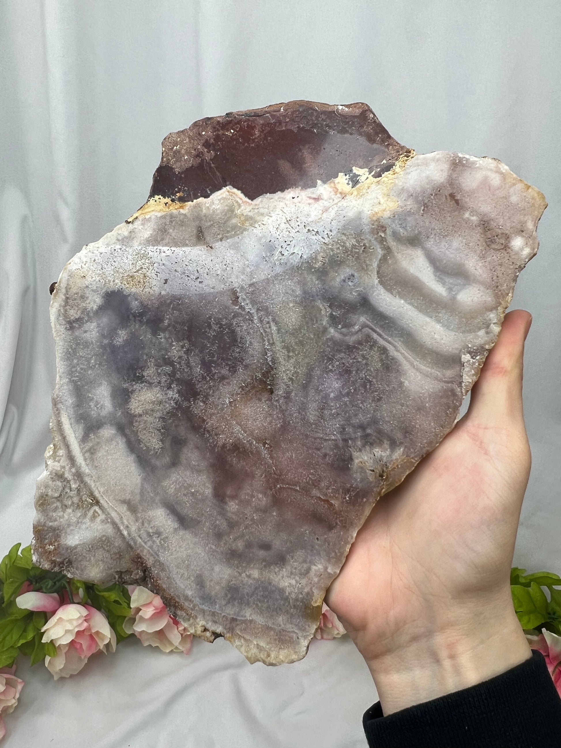Pink Amethyst On Stand