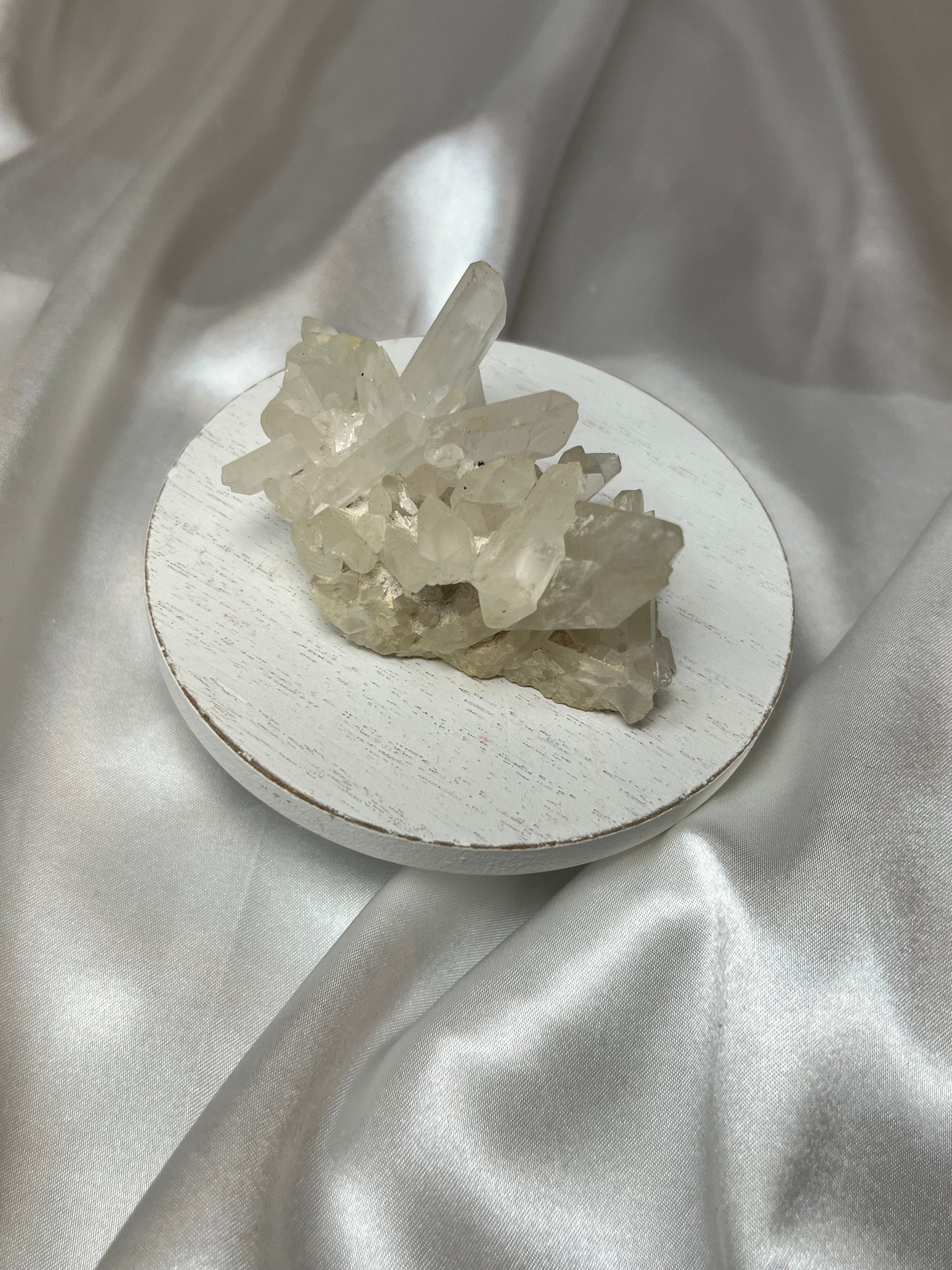 Clear quartz clusters