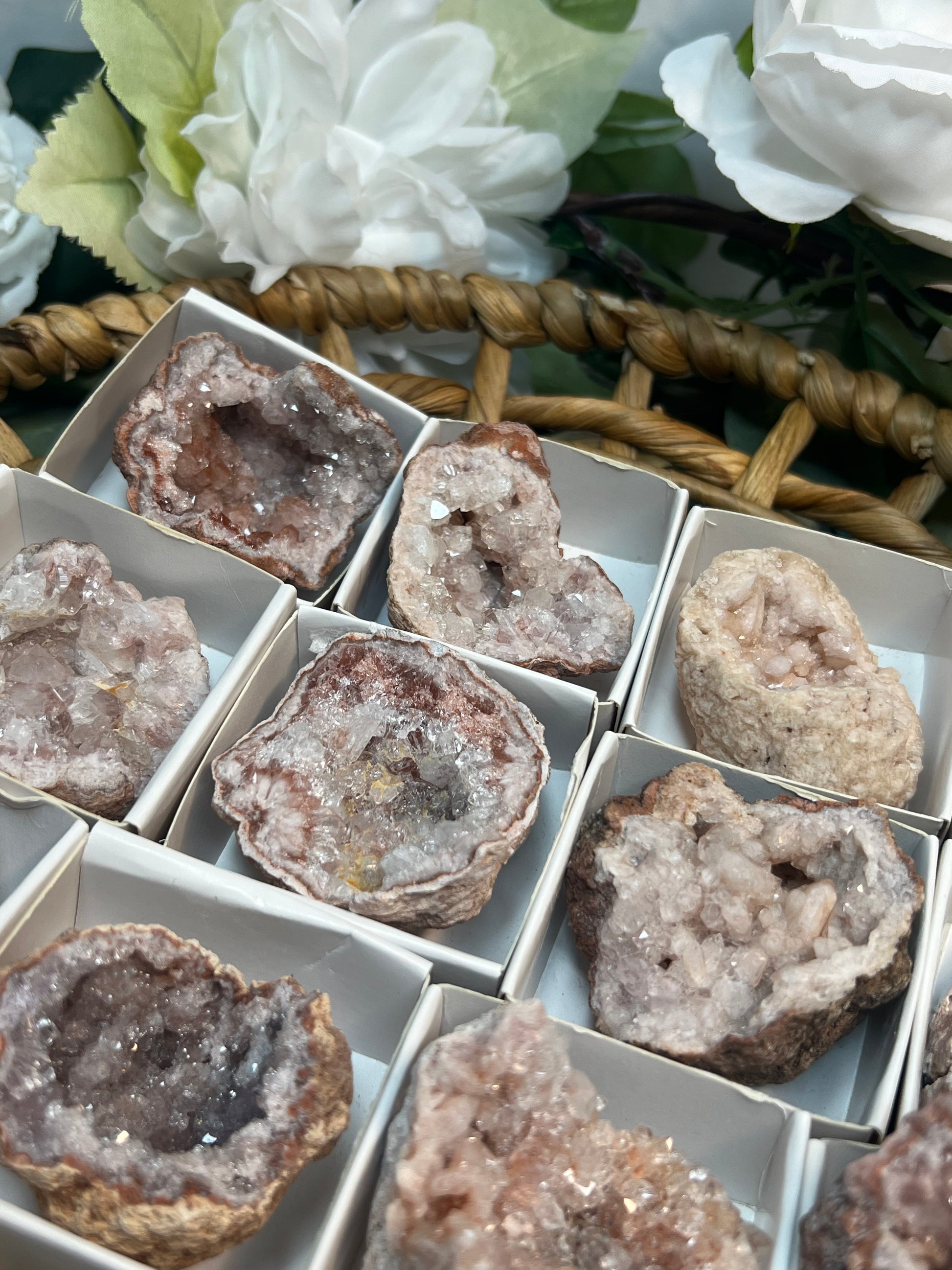 Pink Amethyst Geodes