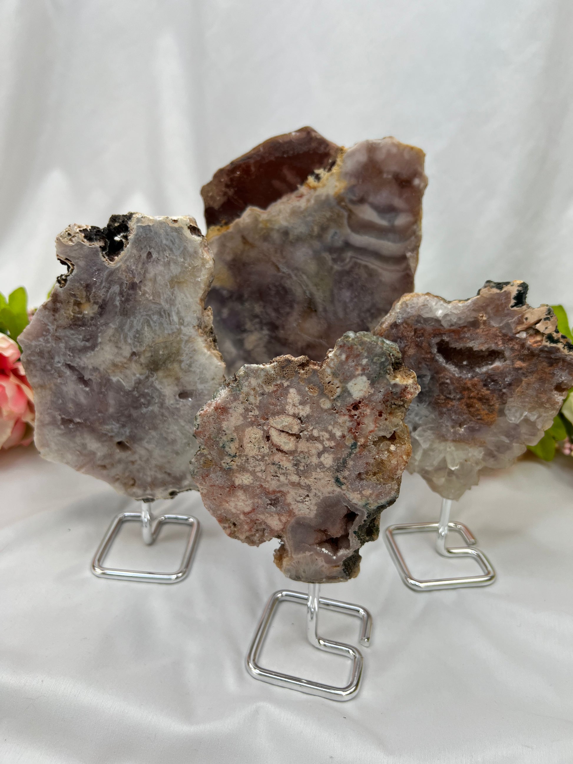 Pink Amethyst On Stand