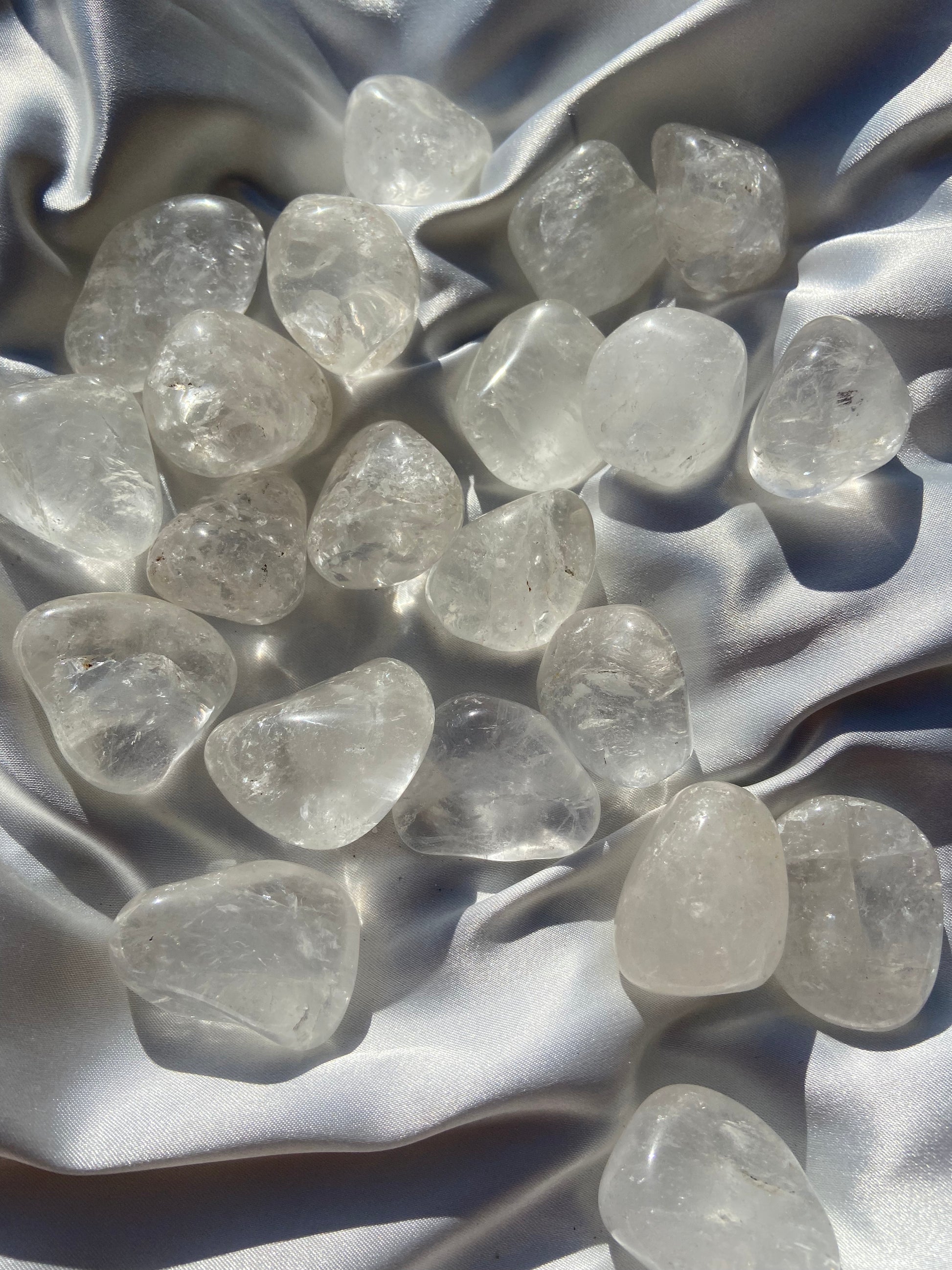 Clear Quartz Tumbles