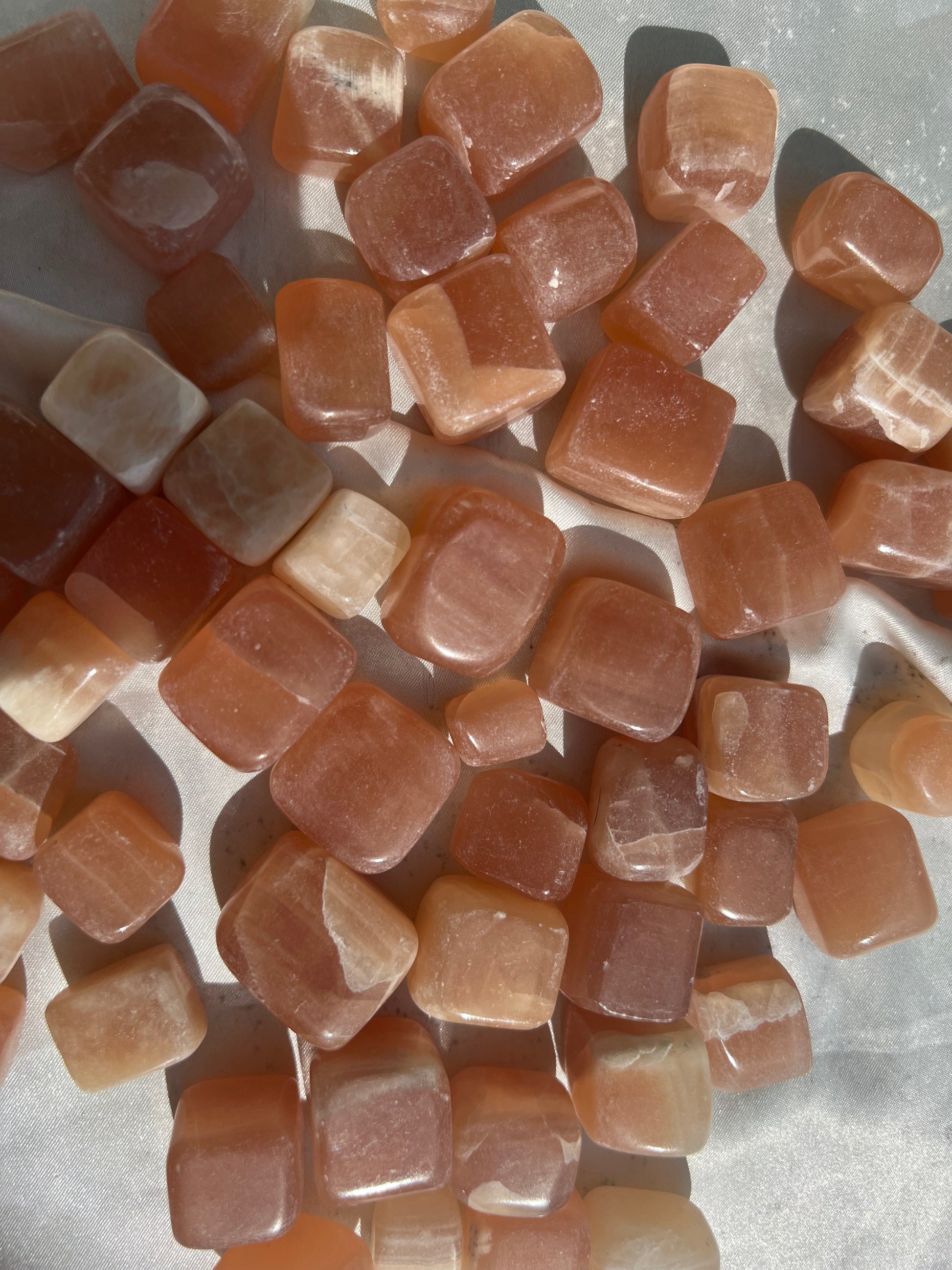 Honey Calcite Tumbles