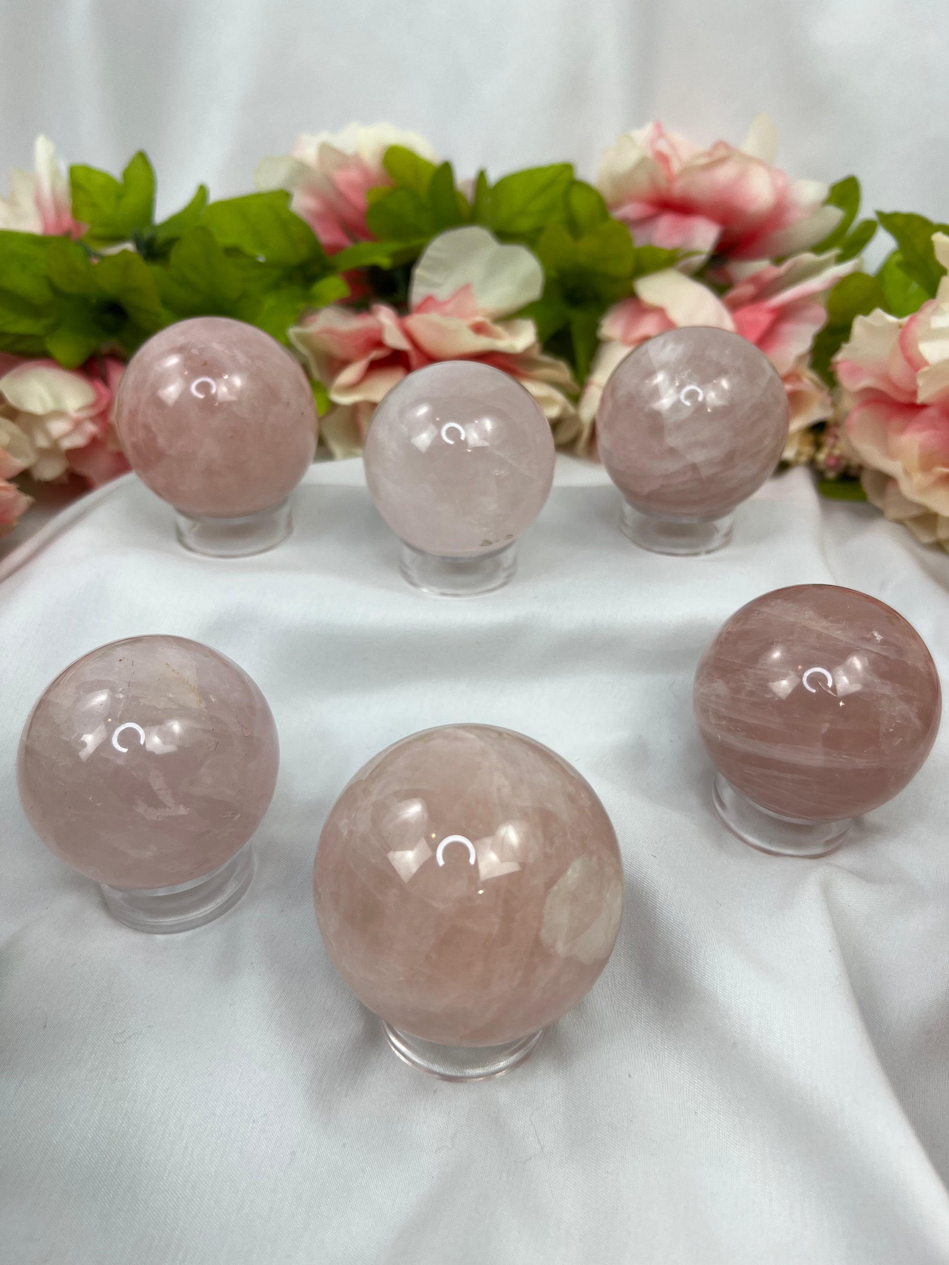 Rose Quartz Spheres
