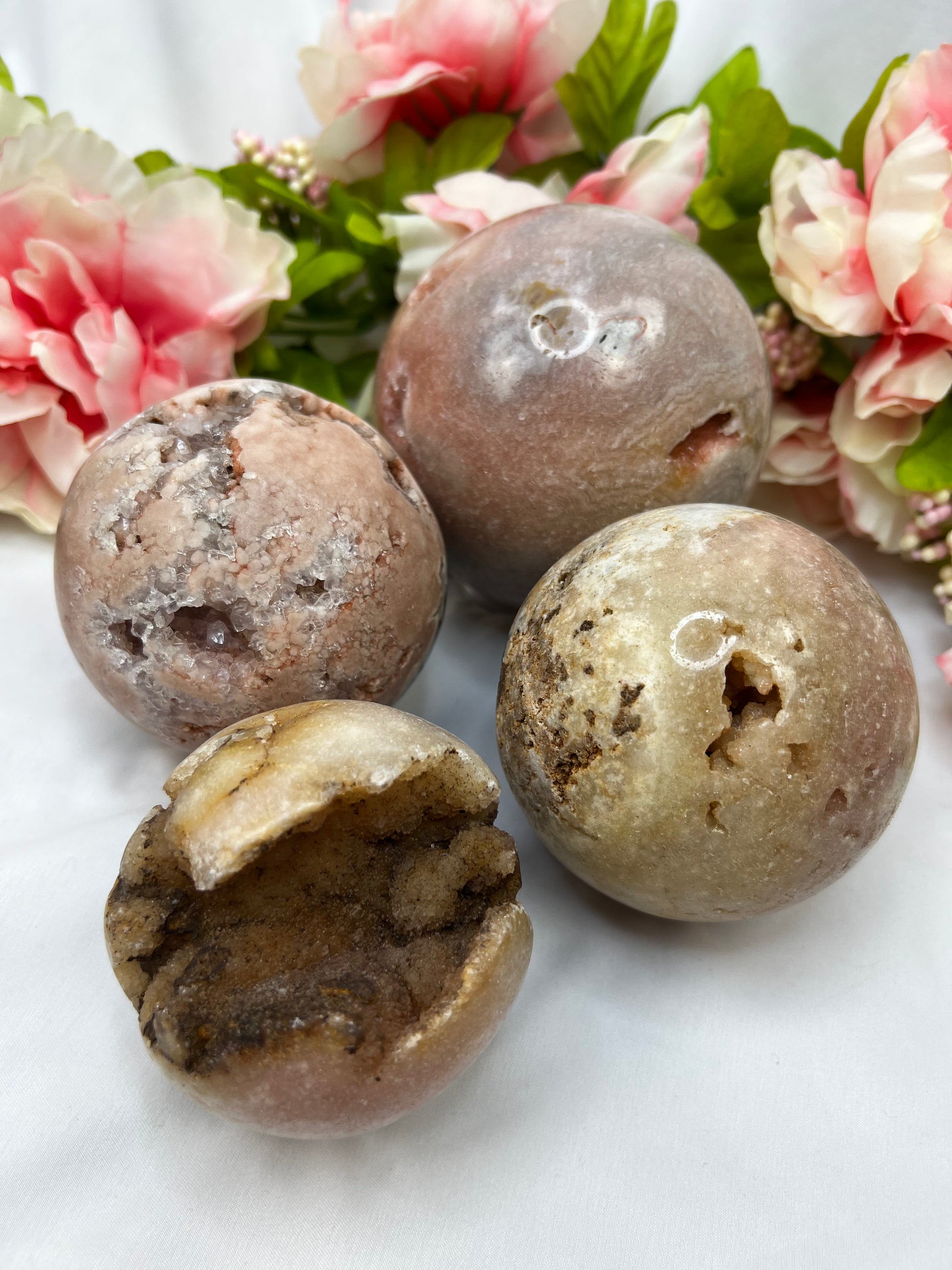 Pink Amethyst Spheres