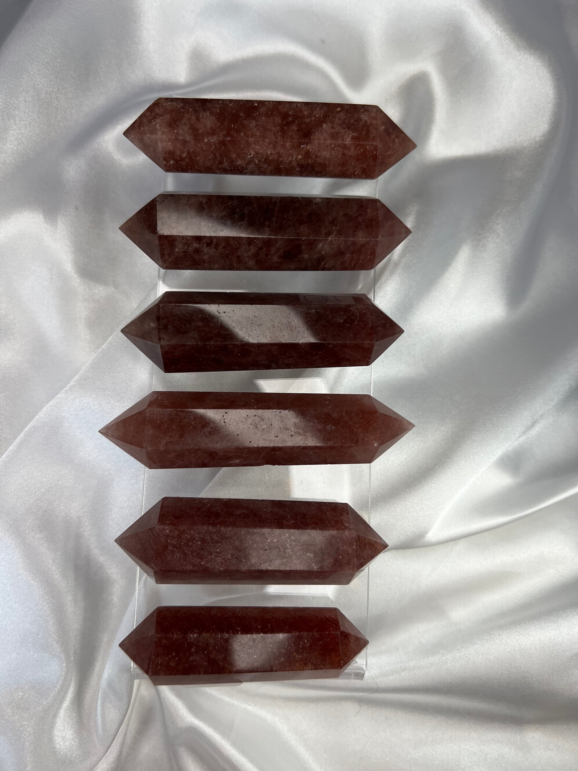 Strawberry Quartz Double Terminated Points