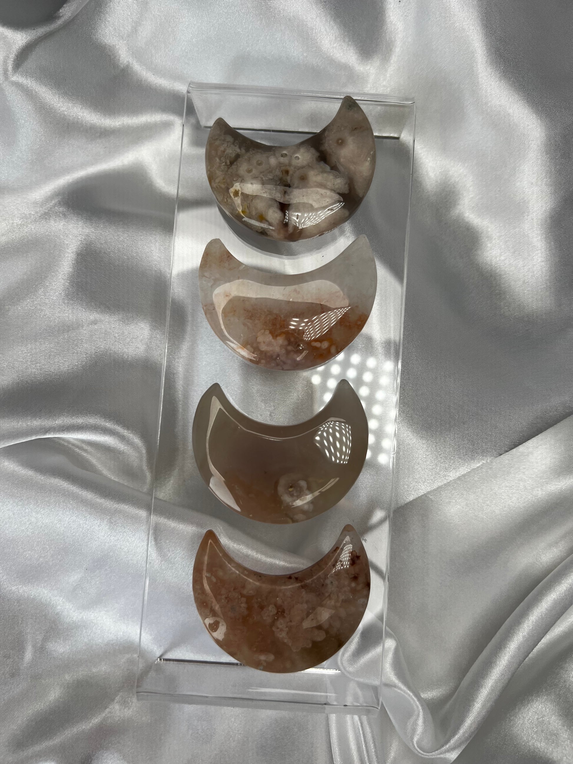 Flower agate Moons