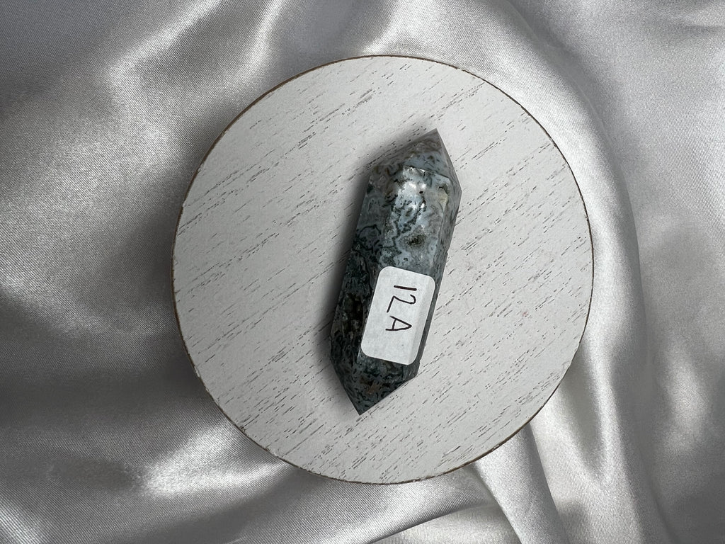 Moss Agate Double Terminated Points