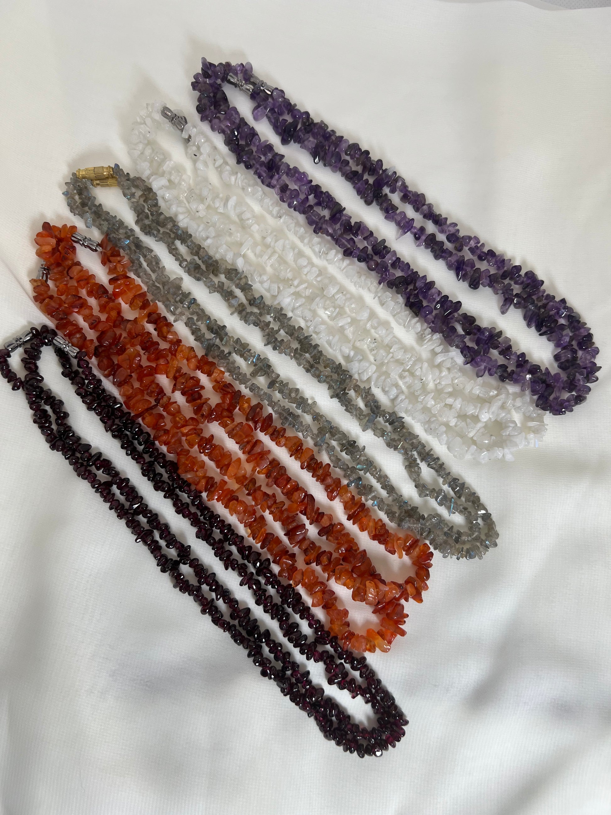 Crystal Chip Chokers