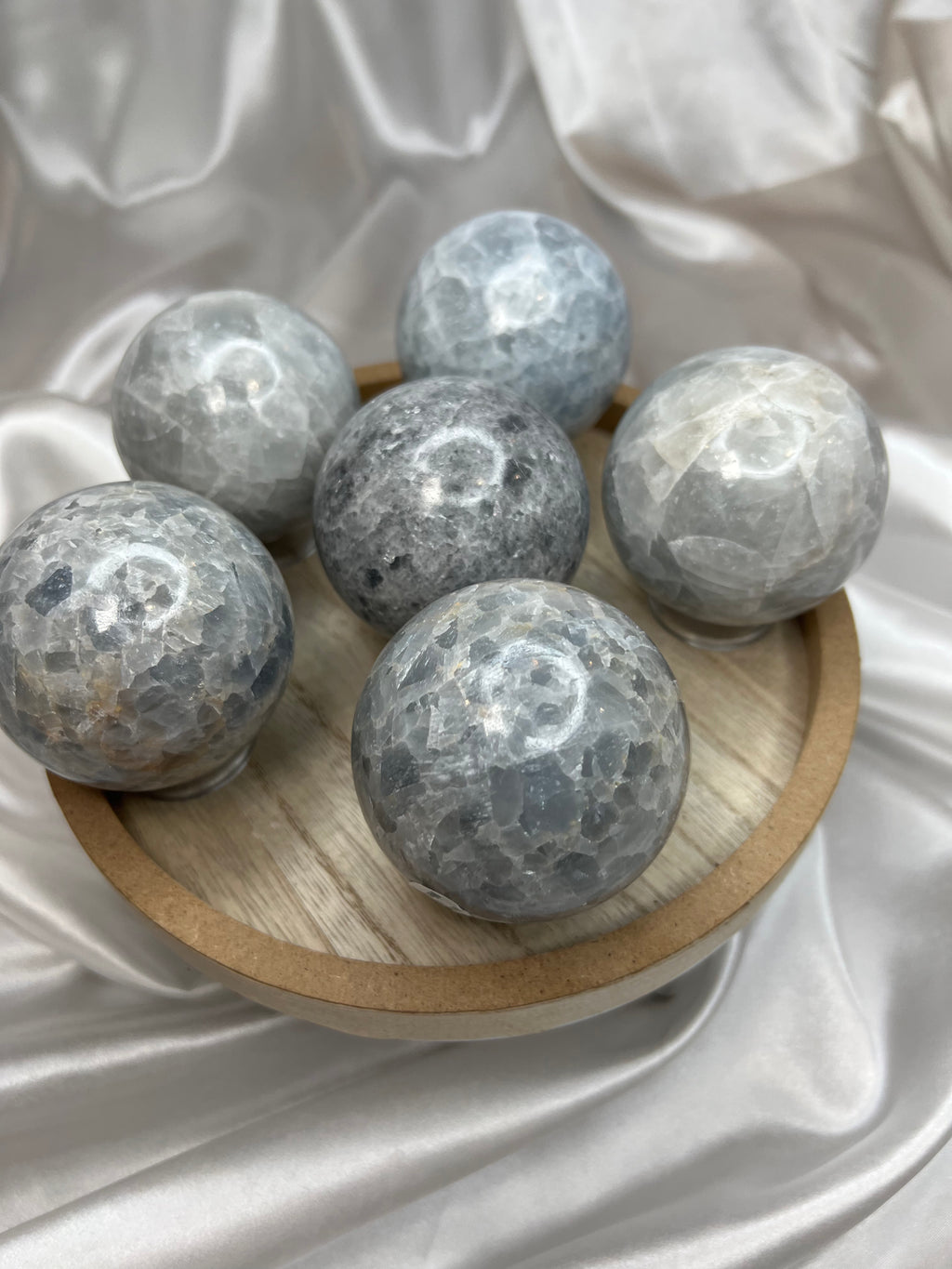 Blue Calcite Spheres