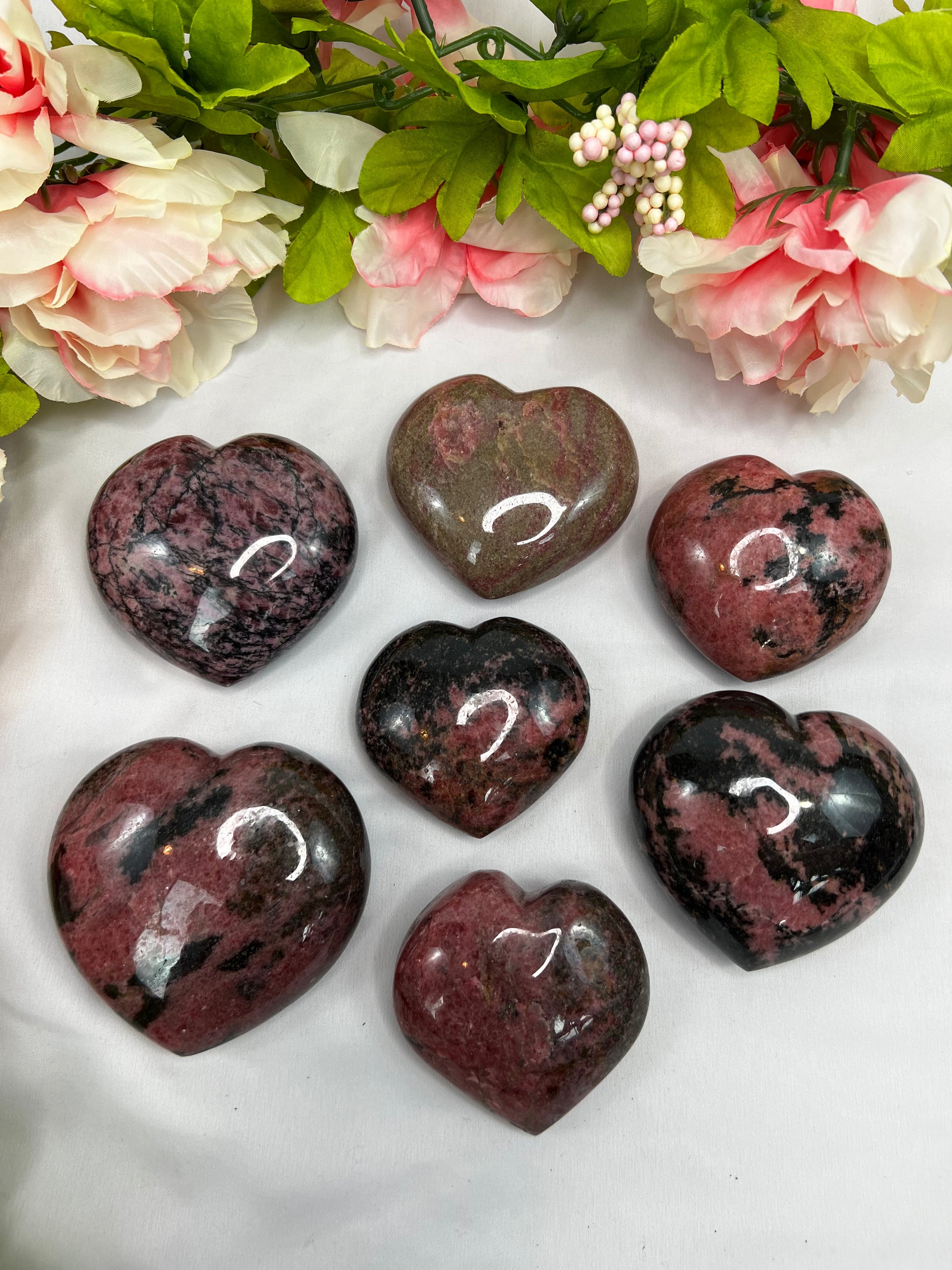 Rhodonite Hearts