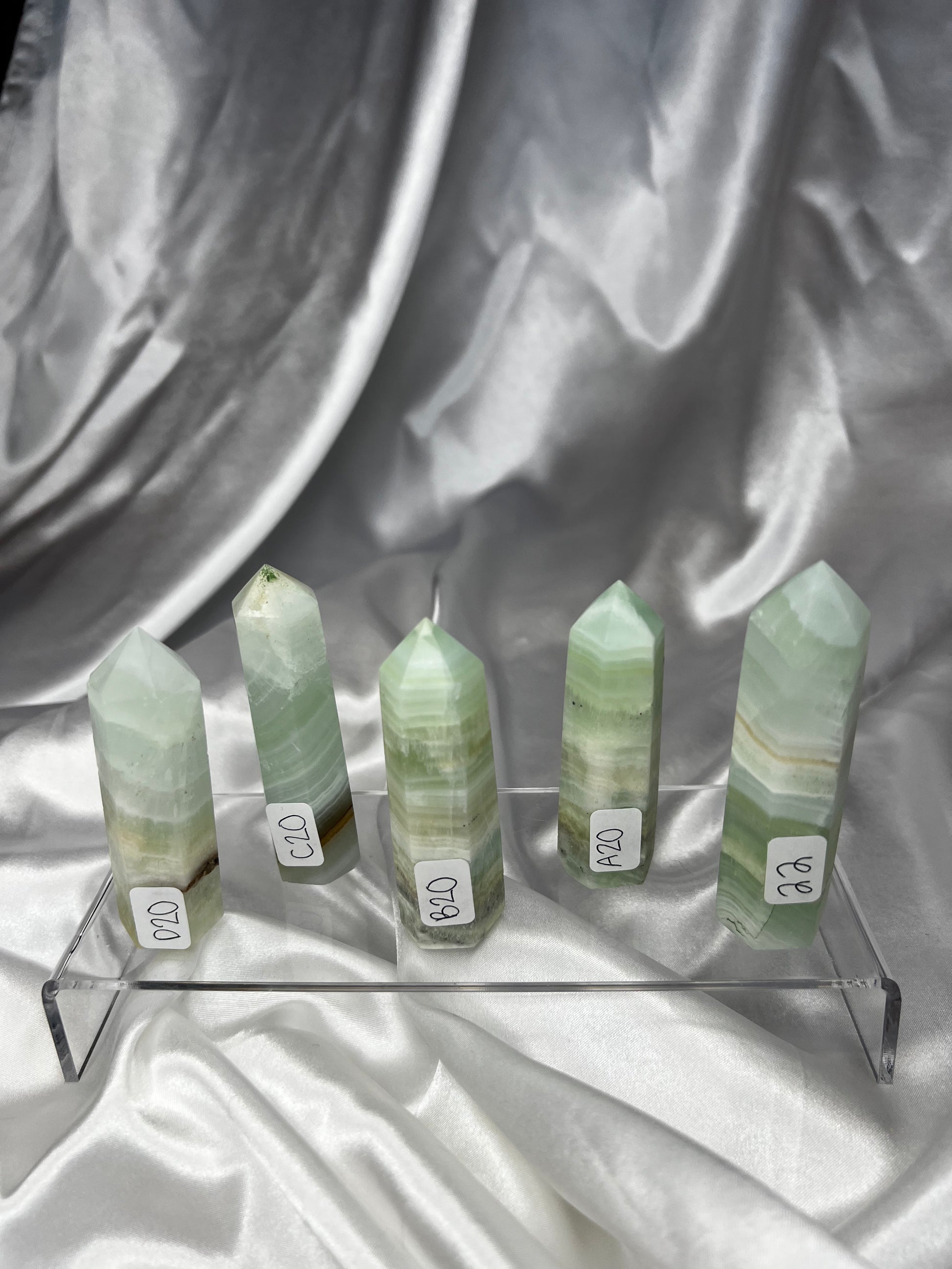 Pistachio Calcite Towers, Small