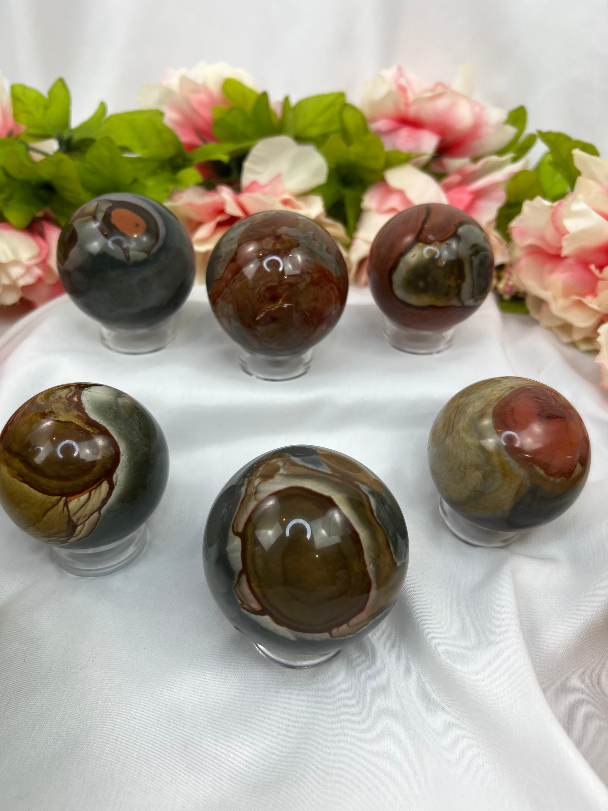 Polychrome Jasper Spheres