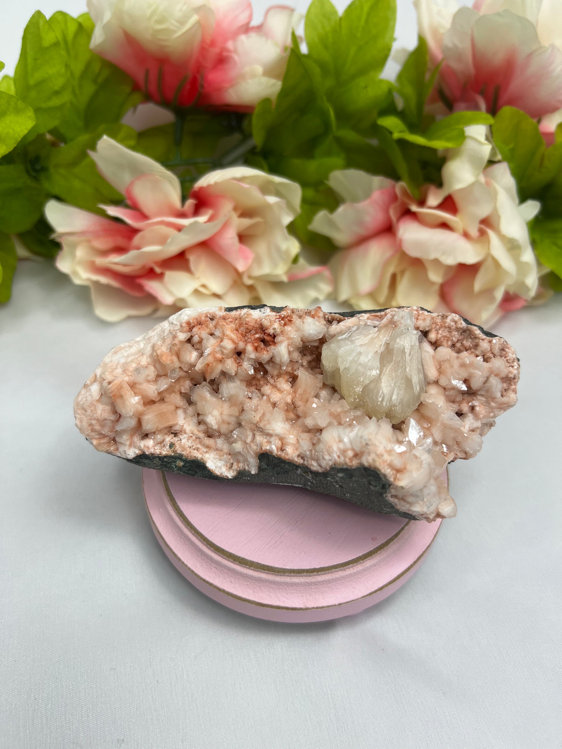 Peach Heulandite Specimen #5