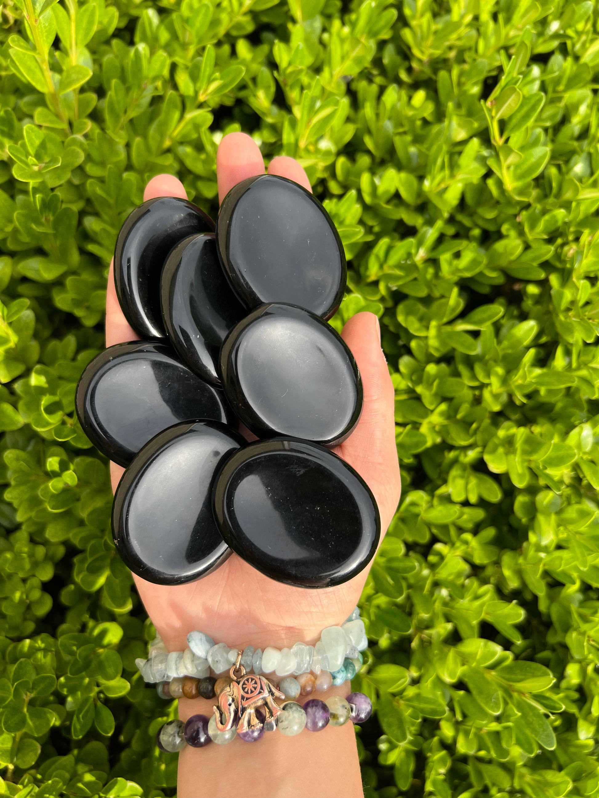 Obsidian Worry Stones
